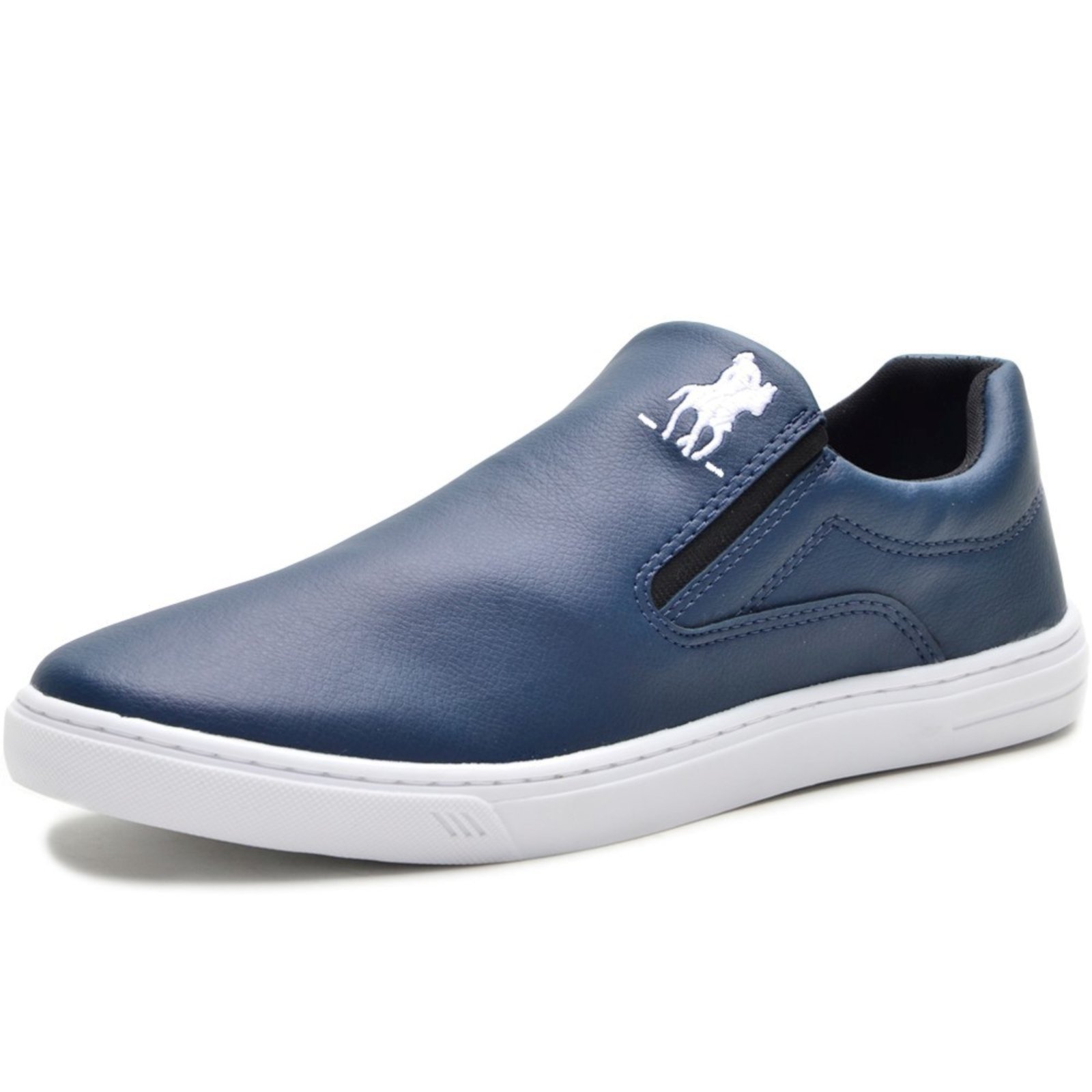 Tenis Slip On Polo Plus Iate Casual Azul