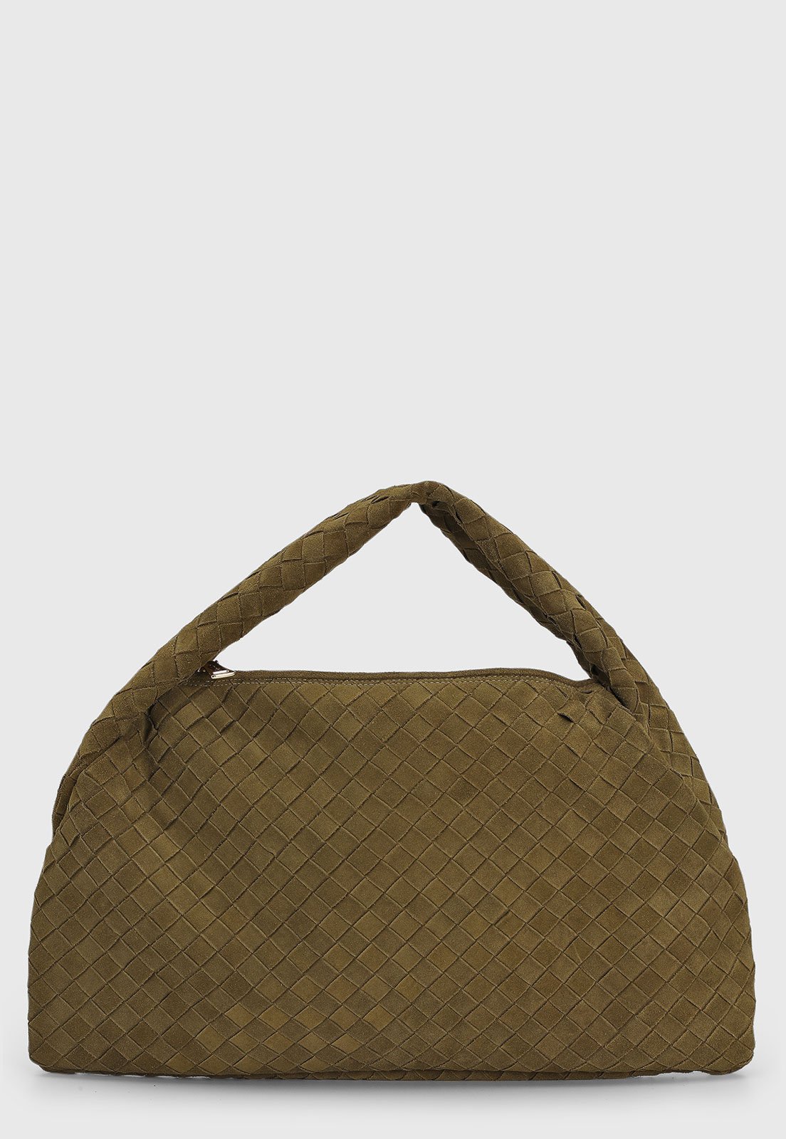 Bolsa Feminina Luiza Barcelos Tramada Verde Oliva