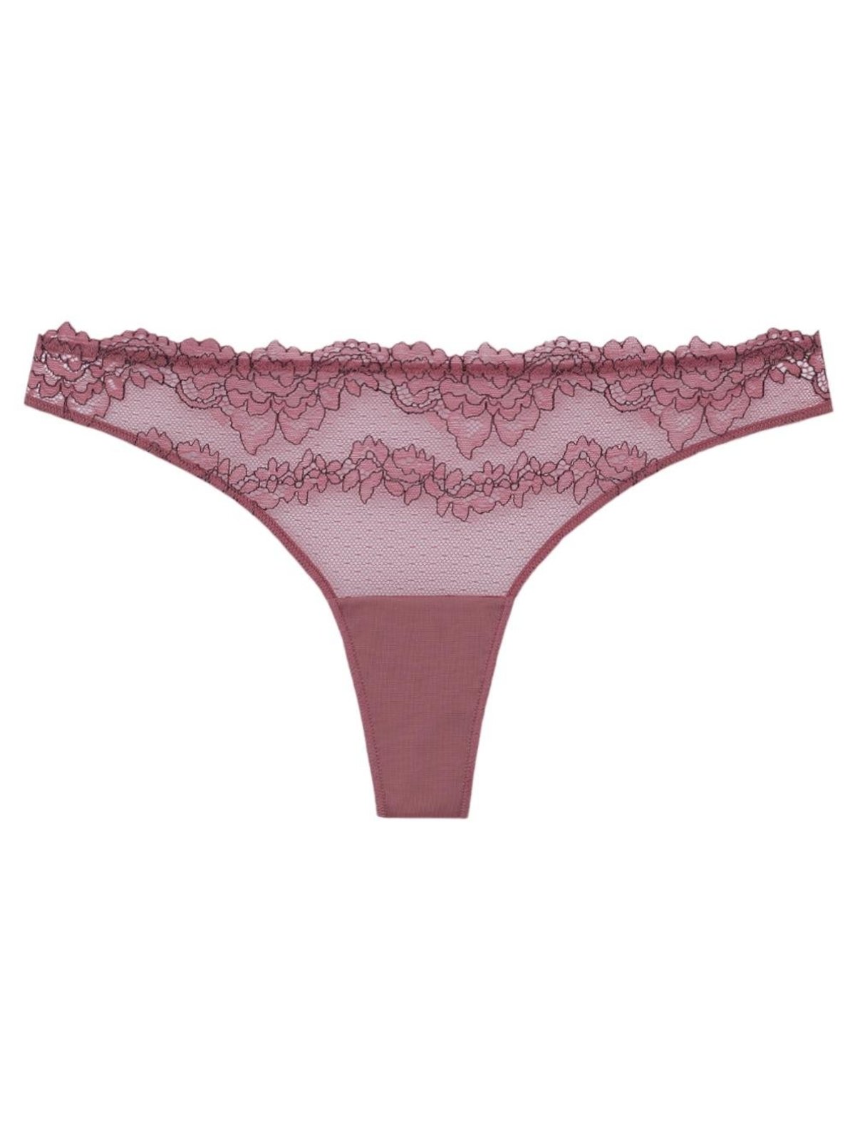 Calcinha Fio Microfibra Renda Signature Première Rosa Make