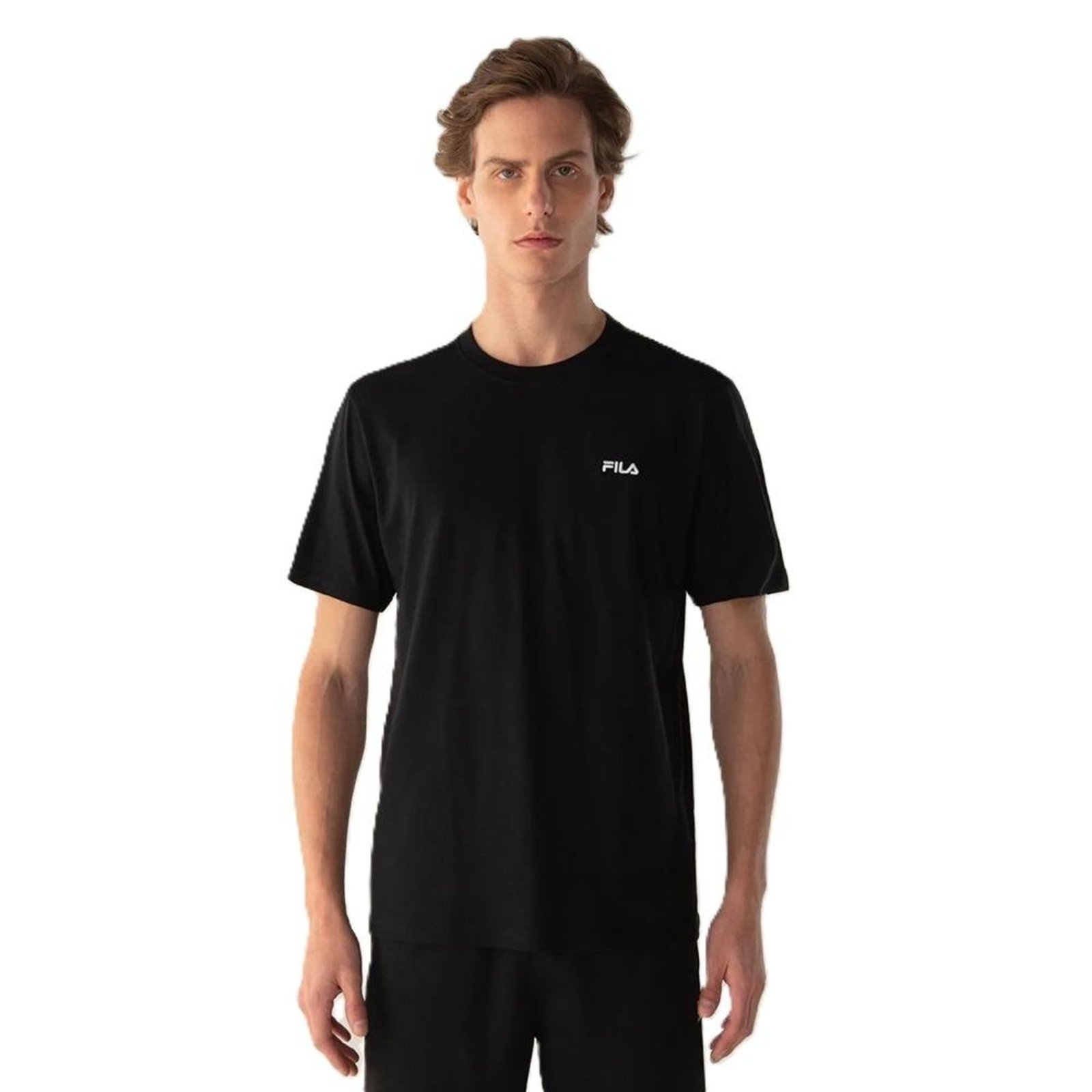 Camiseta Masculina Malha Fila Logo 1333075 Preto G