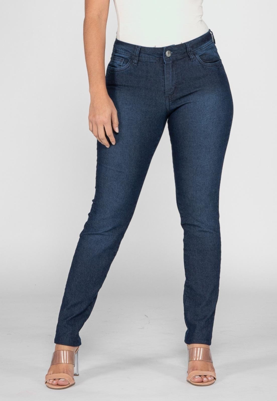 Calça Jeans Macaw Skinny Cintura Alta Jane 7864 Azul