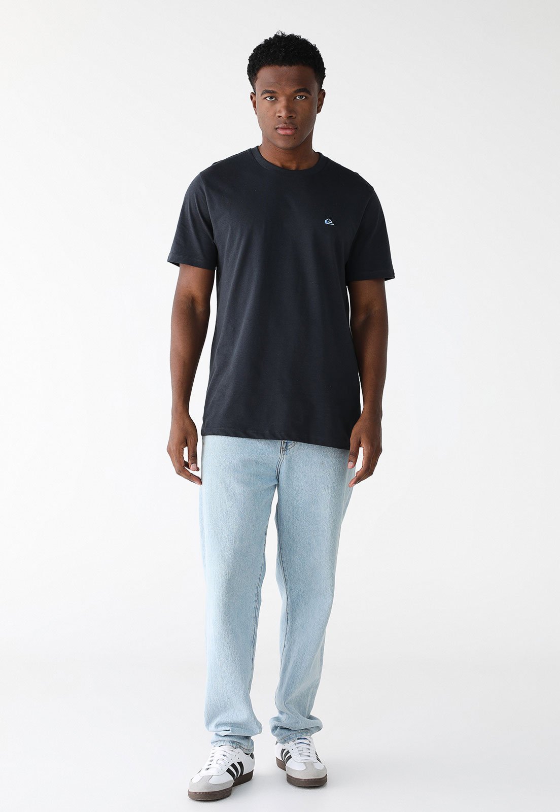 Camiseta Quiksilver Reta Mini Icon Azul-Marinho