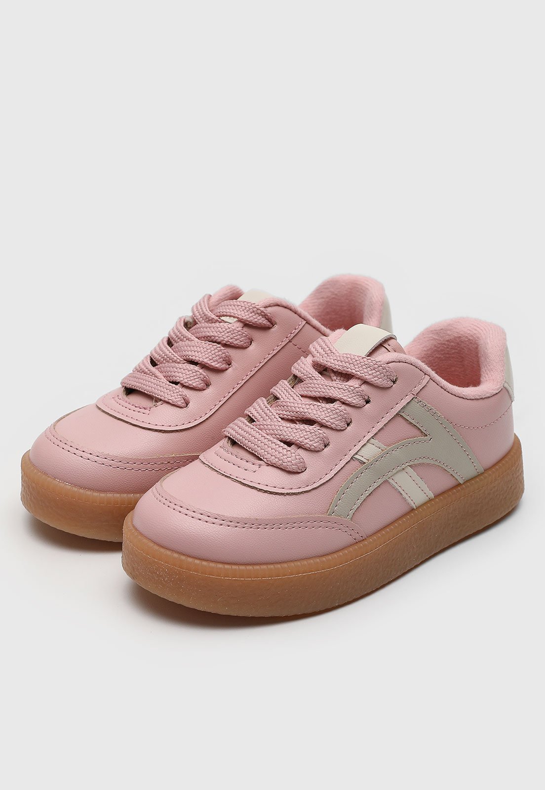 Infantil - Tênis Molekinha Recortes Rosa