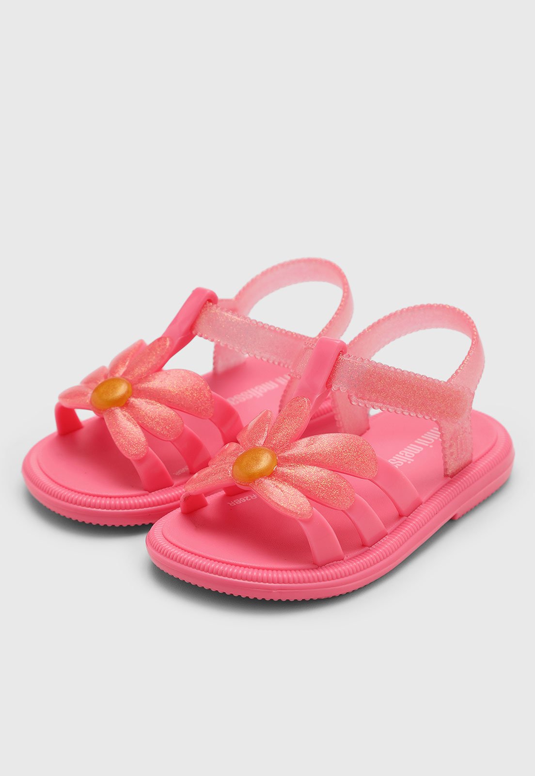Infantil - Sandália Mini Melissa Flores Rosa