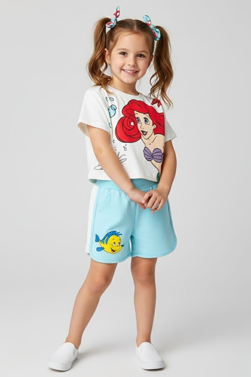 Infantil - Conjunto Disney Feminino Camiseta e Short Ariel