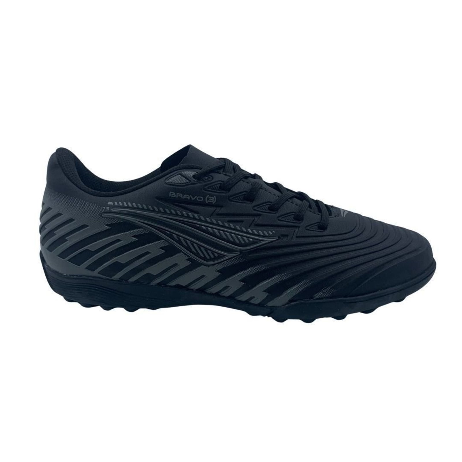 Chuteira Society Masculina Penalty Bravo Y-3.0 Preta/Chumbo - Preto - penalty