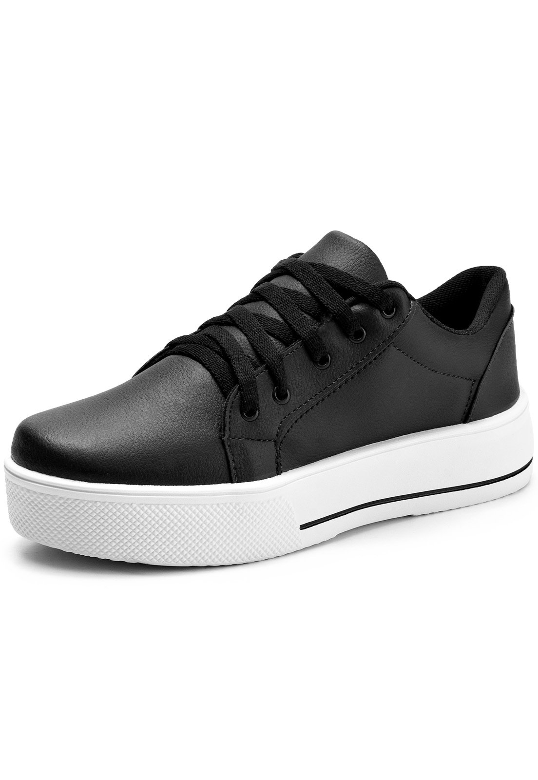 Tenis Casual Lumiss Confortável Plataforma Preto