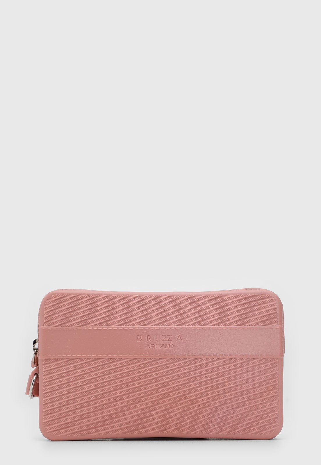 Bolsa Retangular Brizza Arezzo Alça Mão Rosa