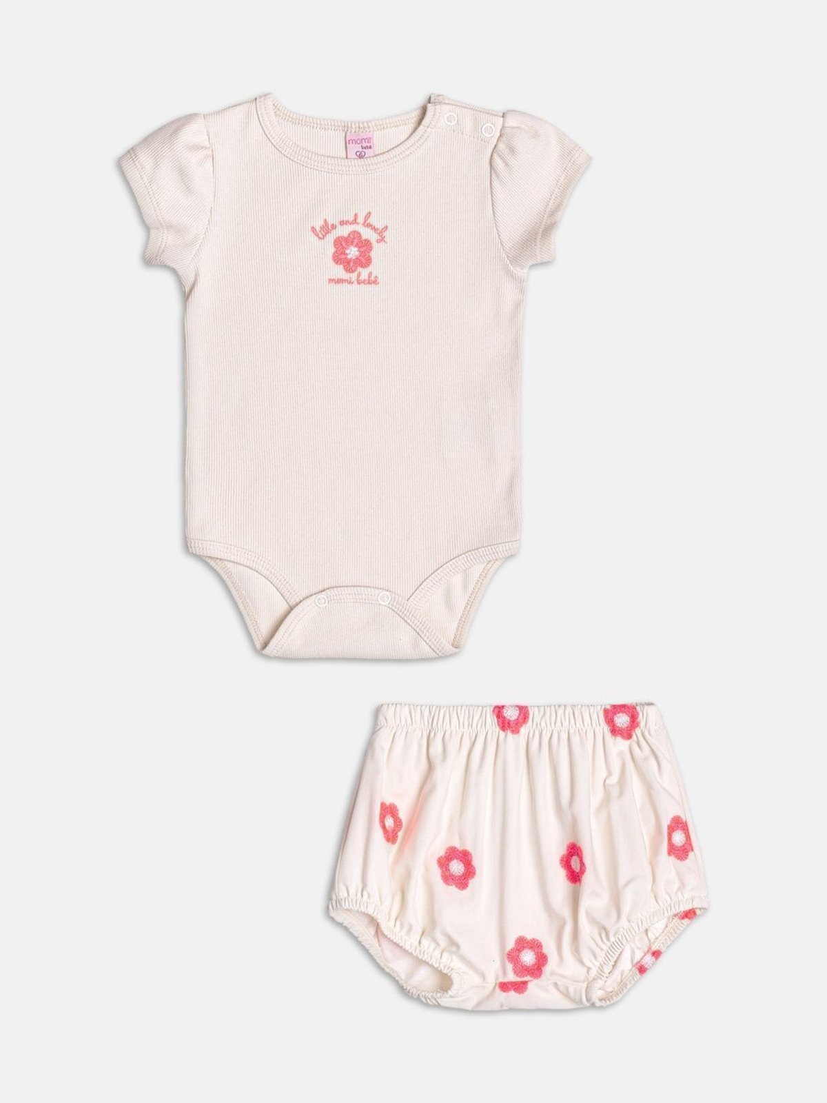 Infantil - Conjunto com Patch de Flor Neon