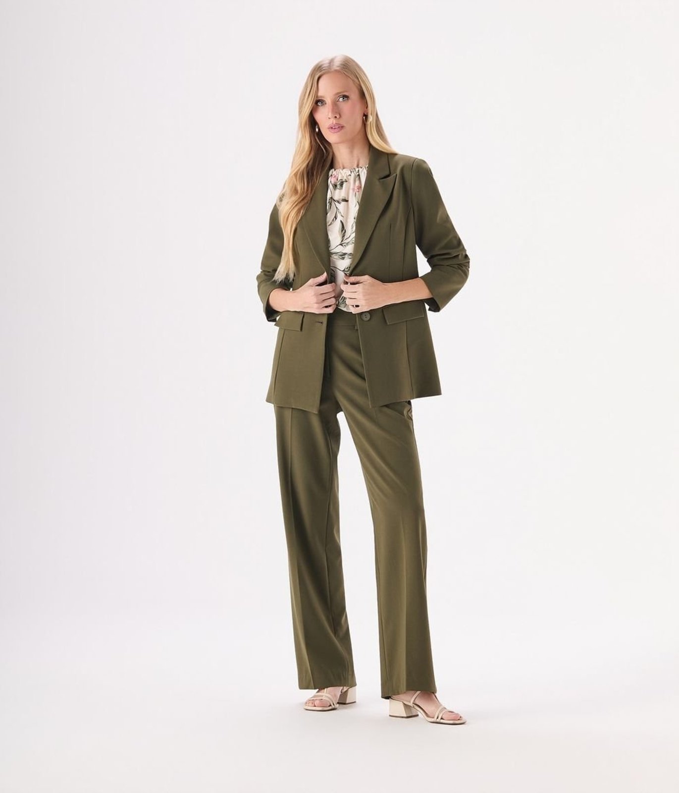 Calca Pantalona Makenji Feminina Verde Militar