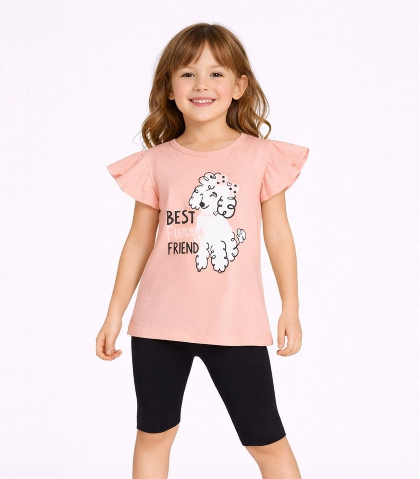 Infantil - Conjunto Blusa Com Short Ciclista Select Preto