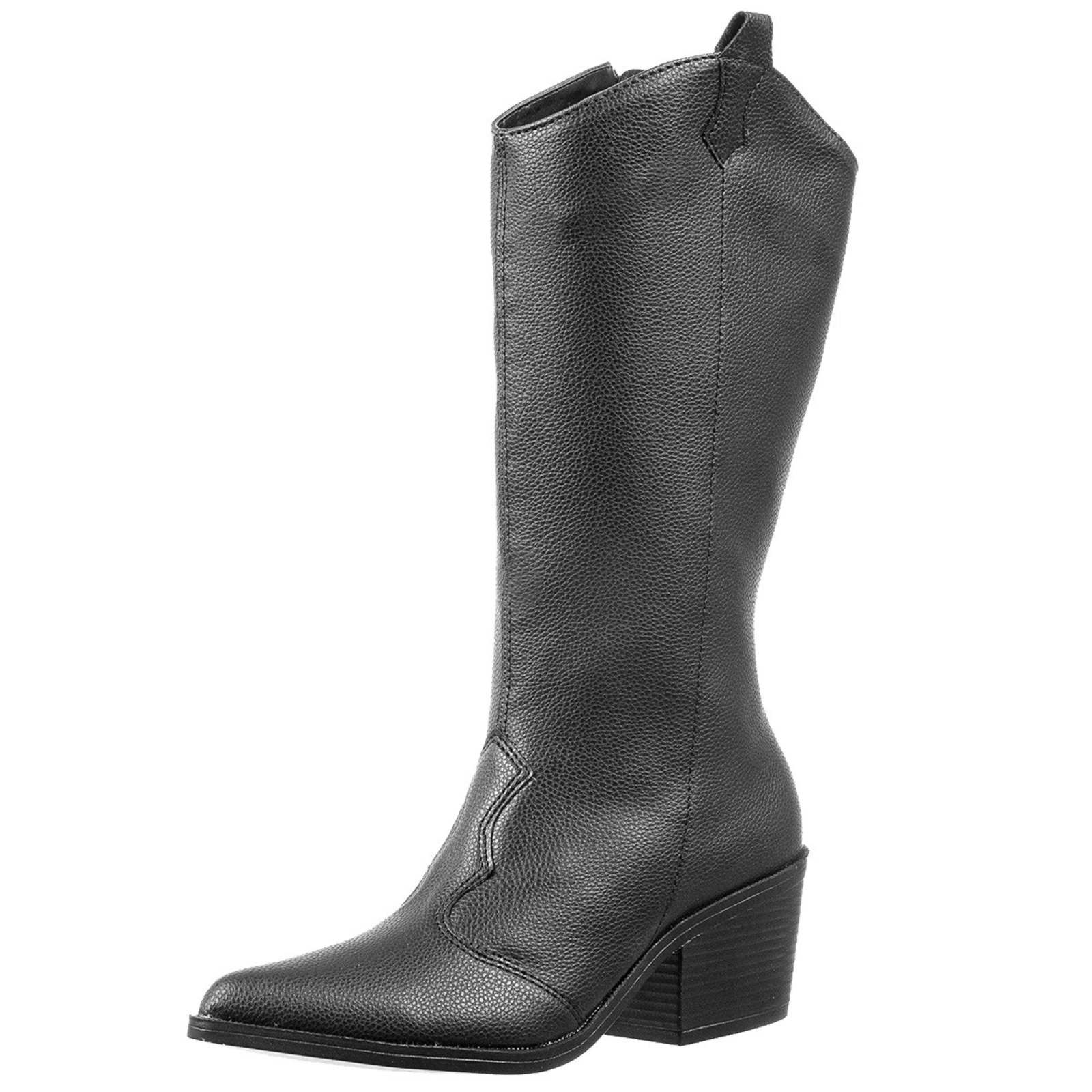 Bota Western Lisa Cano Medio Via Birigui Preto
