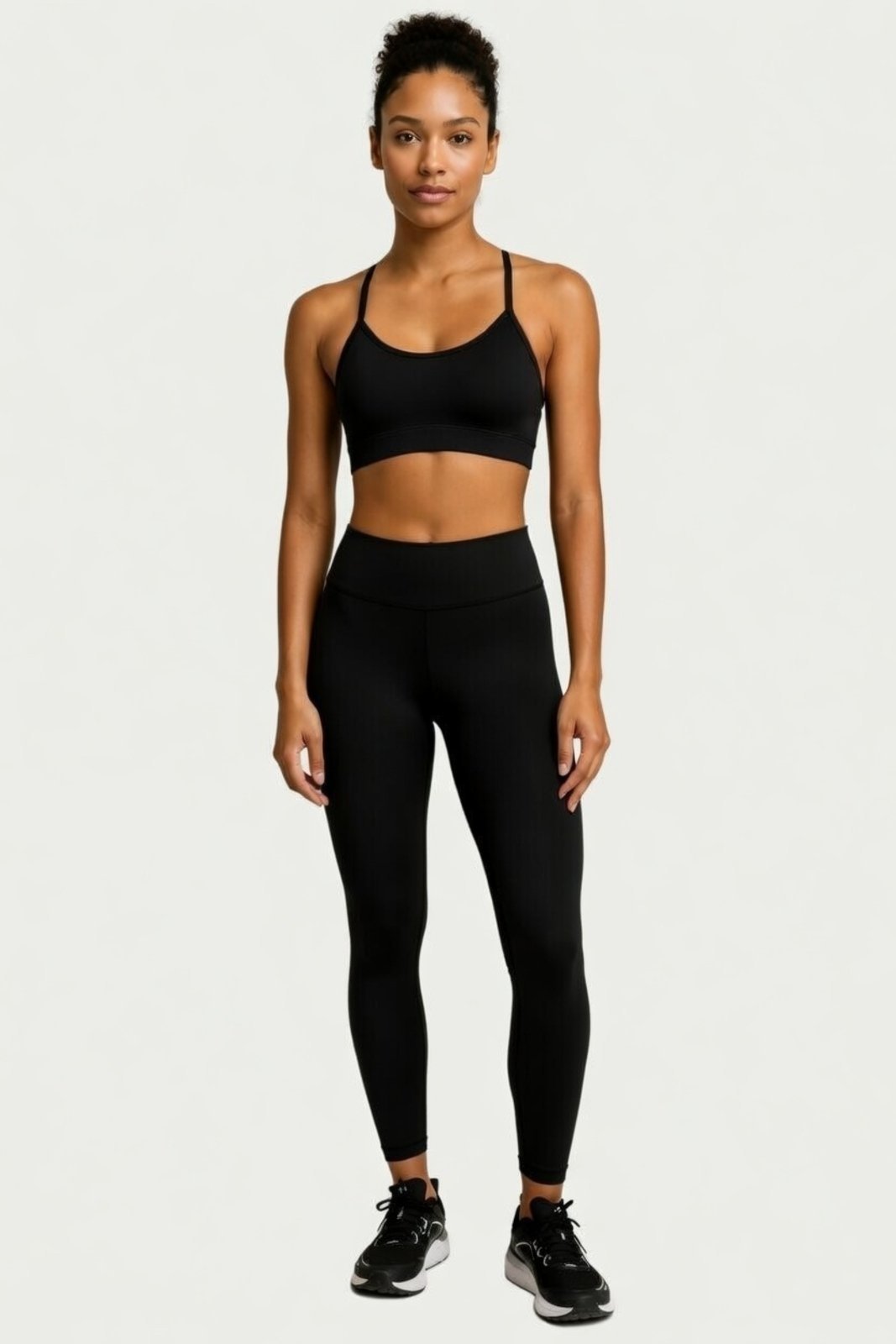 Vista 2 Top Academia D Bell Outlet Fashion Alça Fina Com Bojo preto D BELL OUTLET FASHION preto