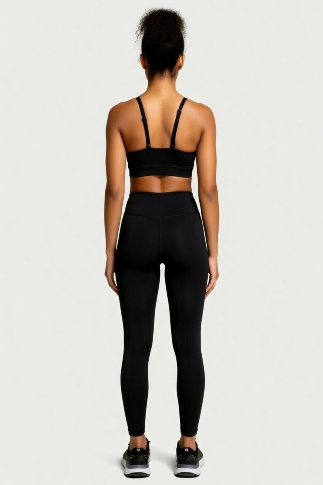 Vista 3 Top Academia D Bell Outlet Fashion Alça Fina Com Bojo preto D BELL OUTLET FASHION preto
