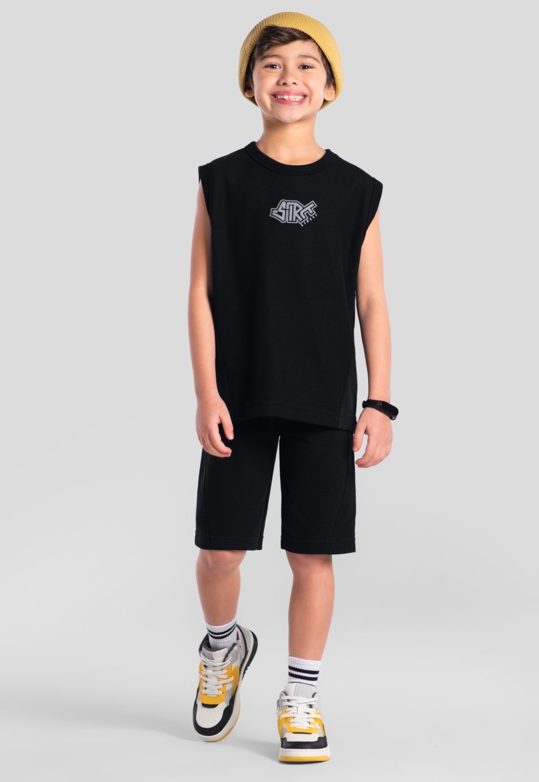 Infantil - Conjunto menino de skate Brandili