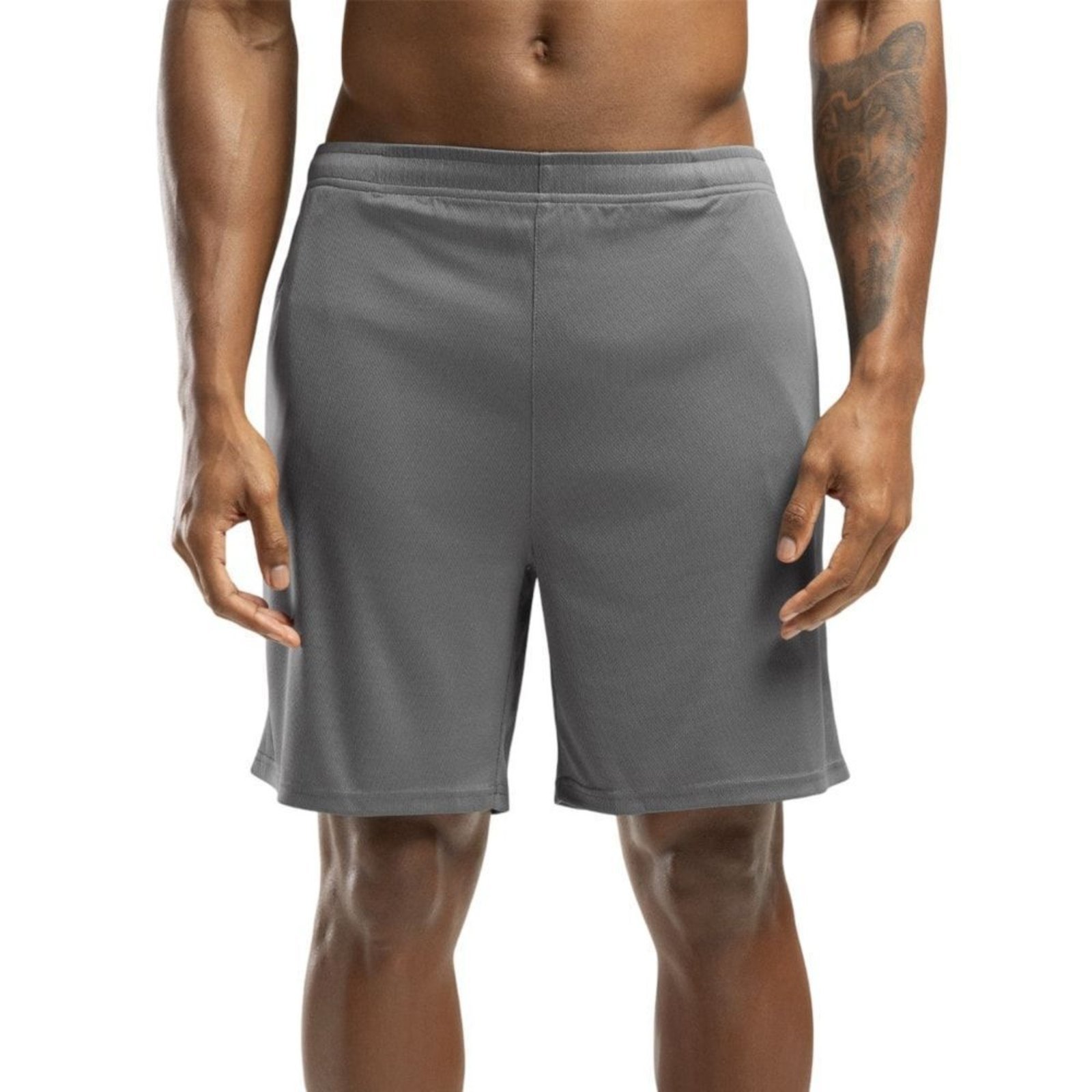 Bermuda Olympikus Basic Mesh 7 Masculina - Cinza - olympikus
