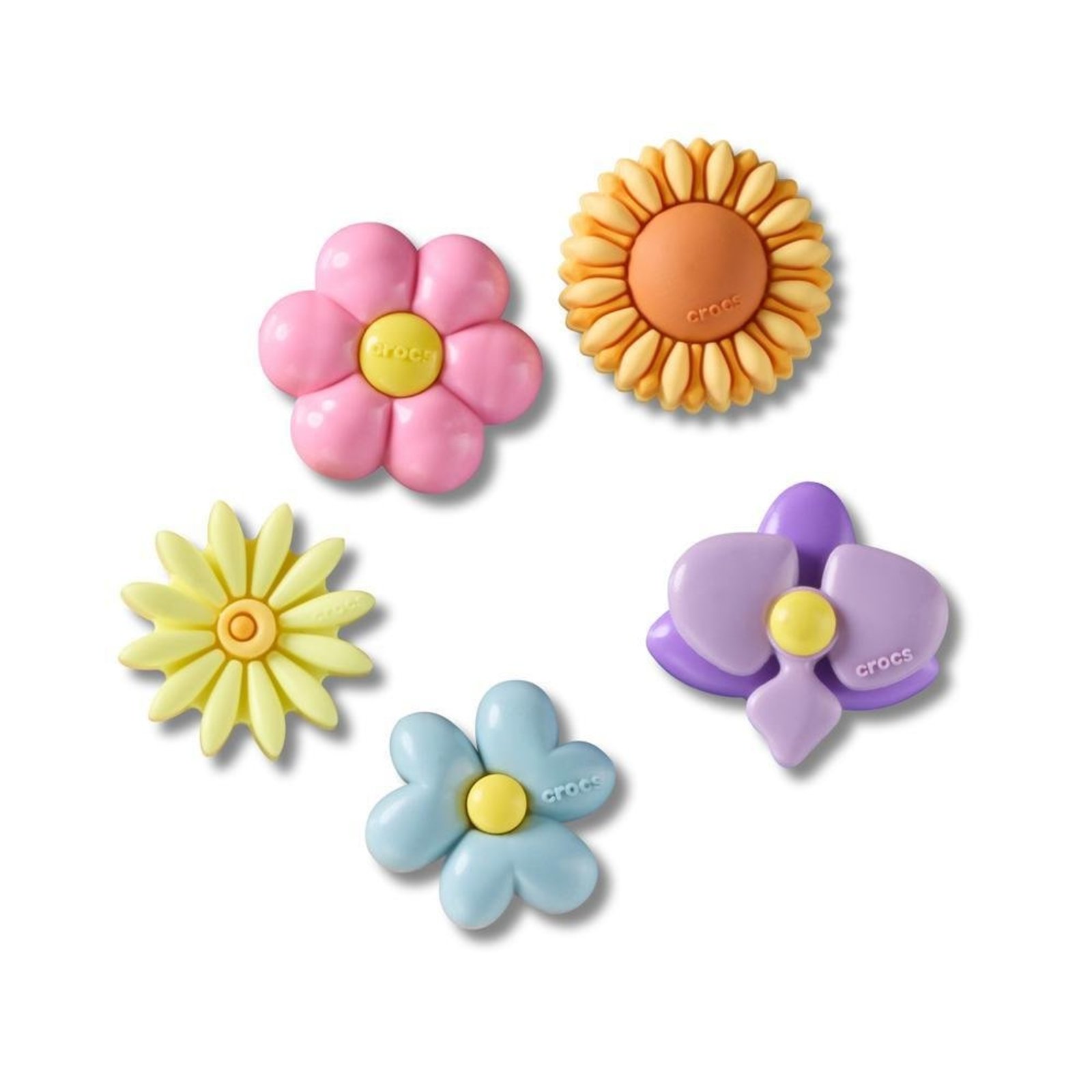 Infantil - Jibbitz™ Flores Fofas Pack Com 5 Peças Único Branco