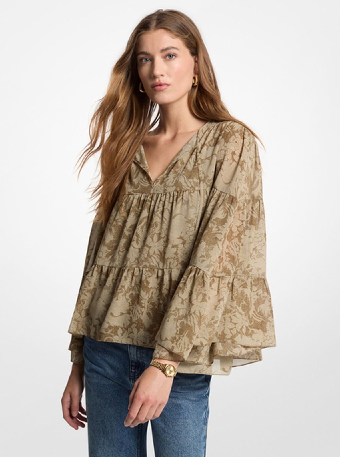 Blusa floral georgette Blusa floral georgette XL