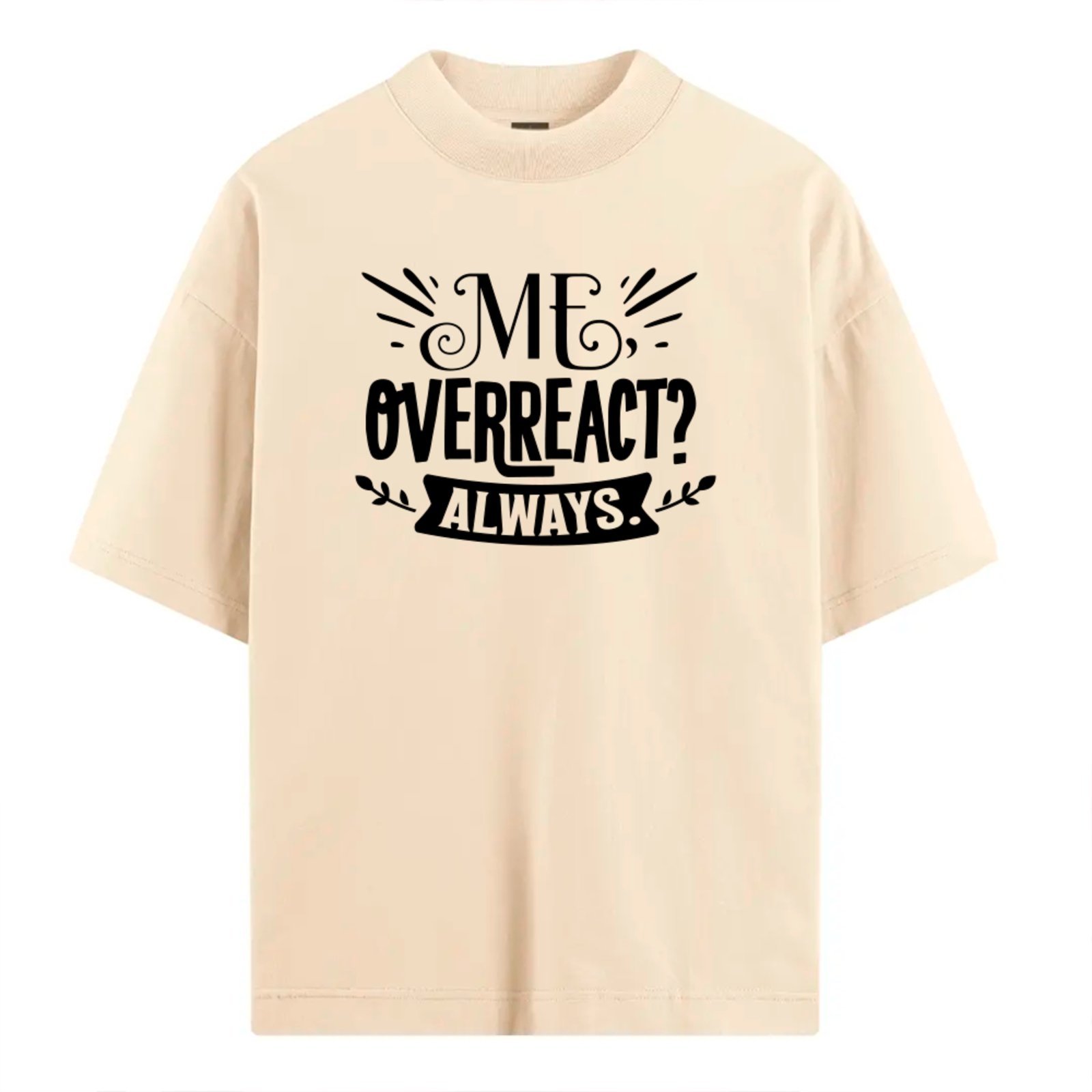 Vista 2 Camiseta Ousy Básica Ironia Exagerada Meme Viral Unissex Off White off-white white ousy off-white white