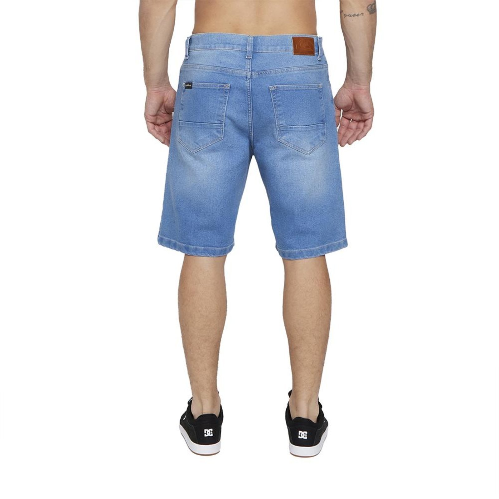 Bermuda Quiksilver Jeans Everyday Delavê SM25 Azul Claro