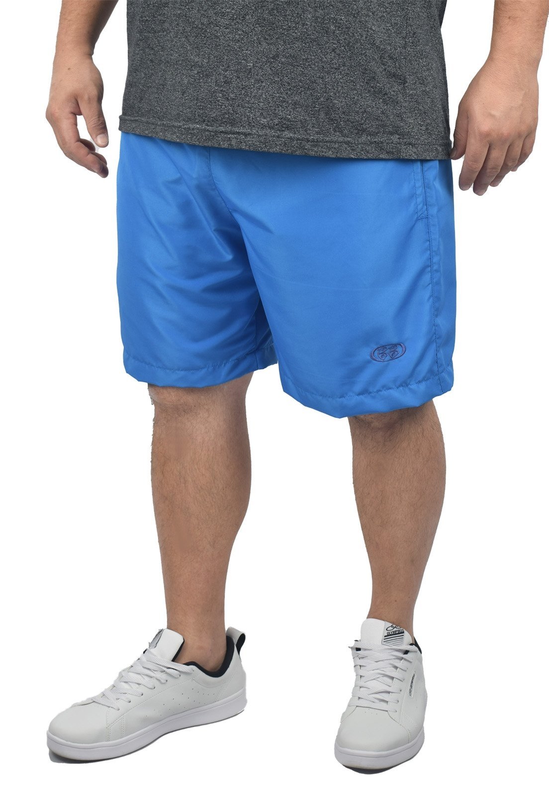 Short Tactel Extra Grande Plus Size Masculino Cores Butu Azul