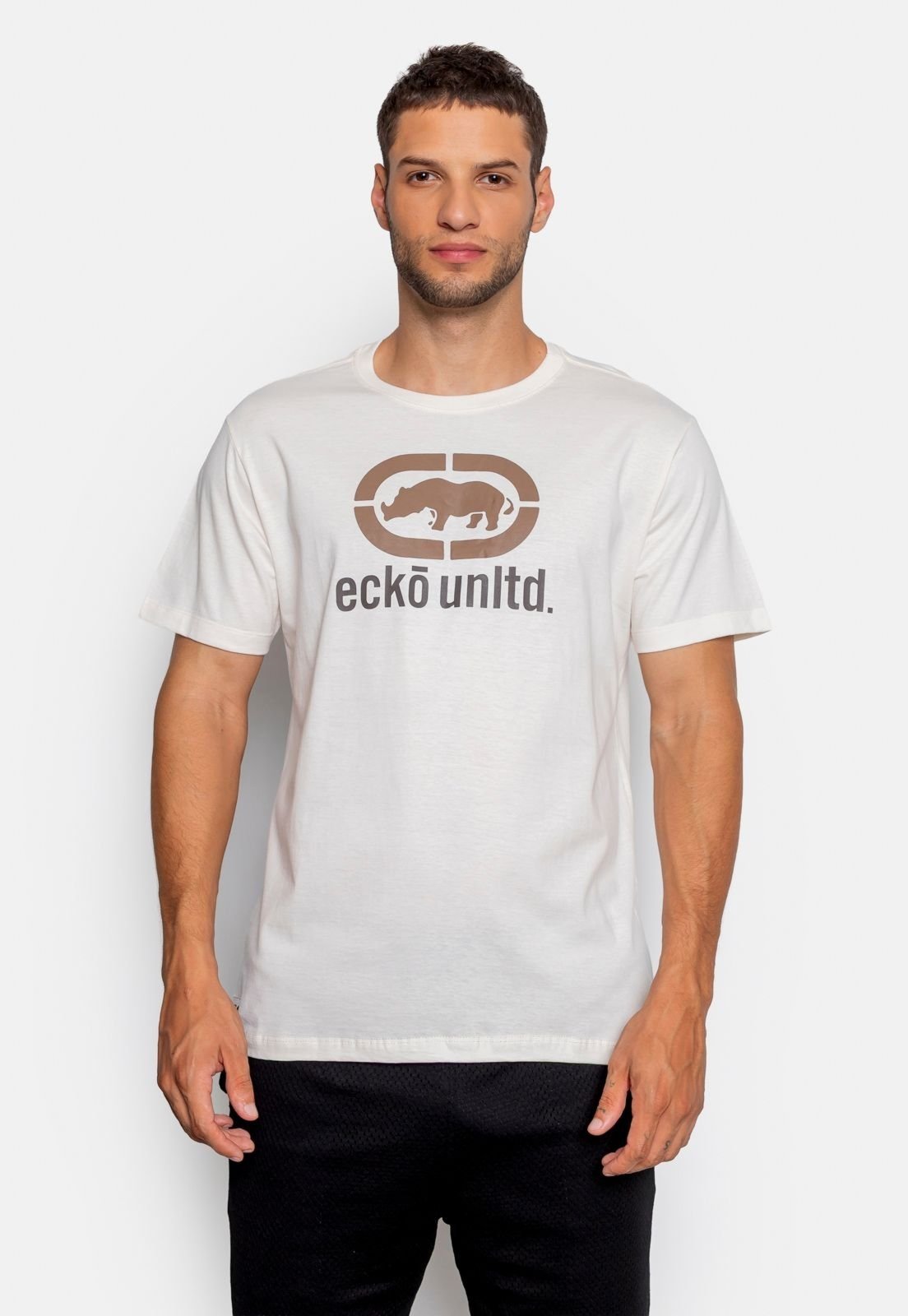 Camiseta Ecko Estampada Begin Branca