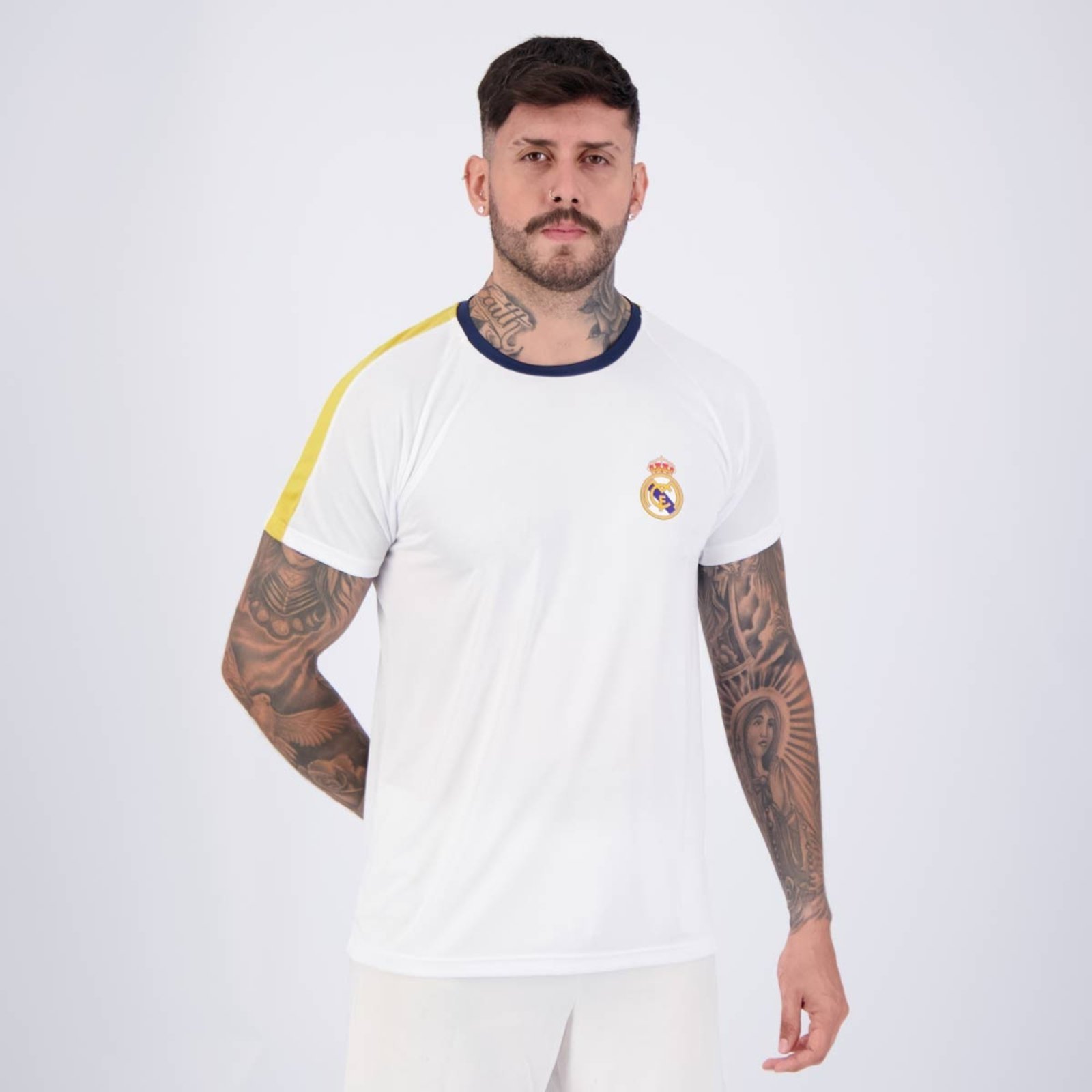 Vista 3 Camisa Real Madrid Branca Balboa branco Balboa branco