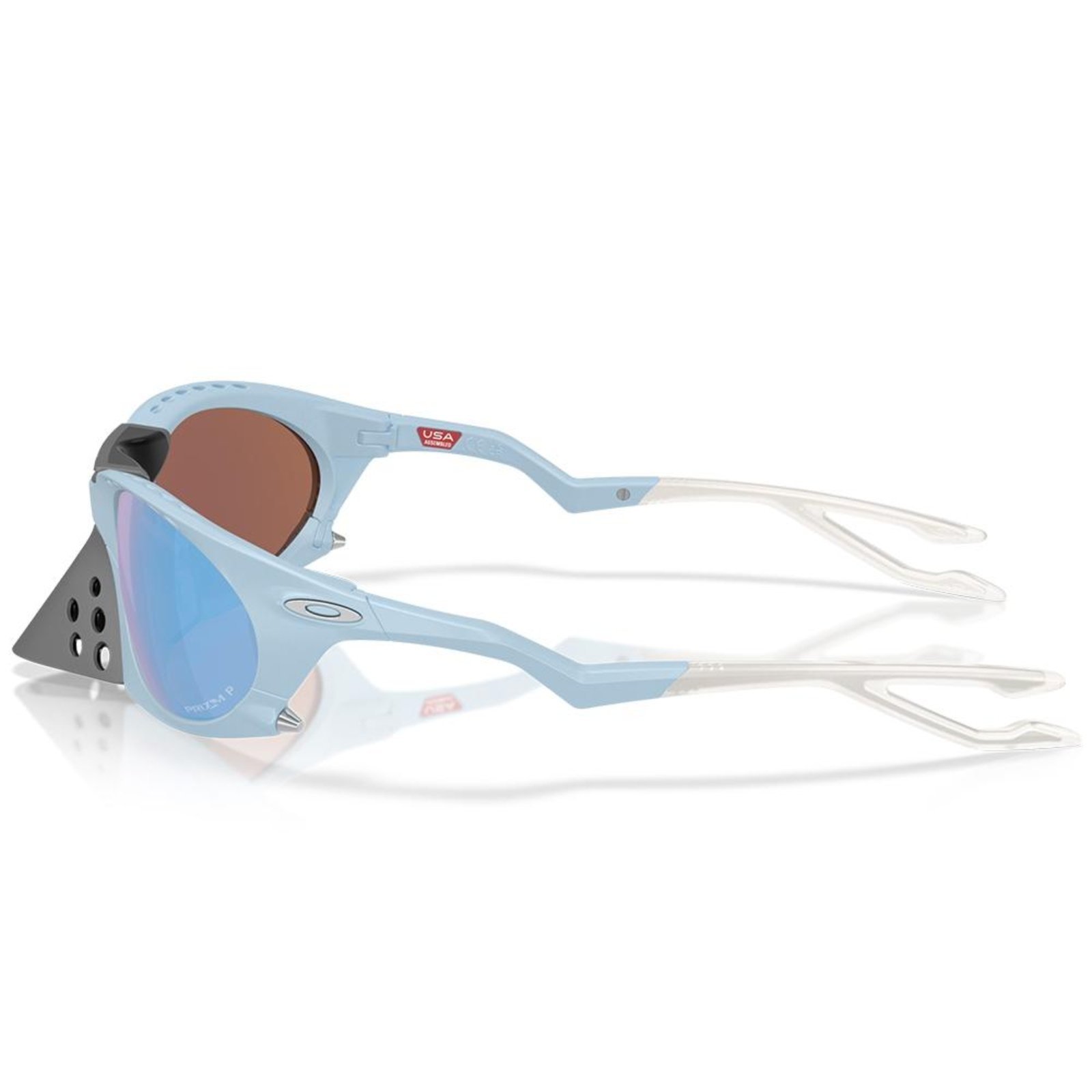 Vista 3 Óculos de Sol Oakley Plantaris Matte Stonewash 0463 azul Oakley azul