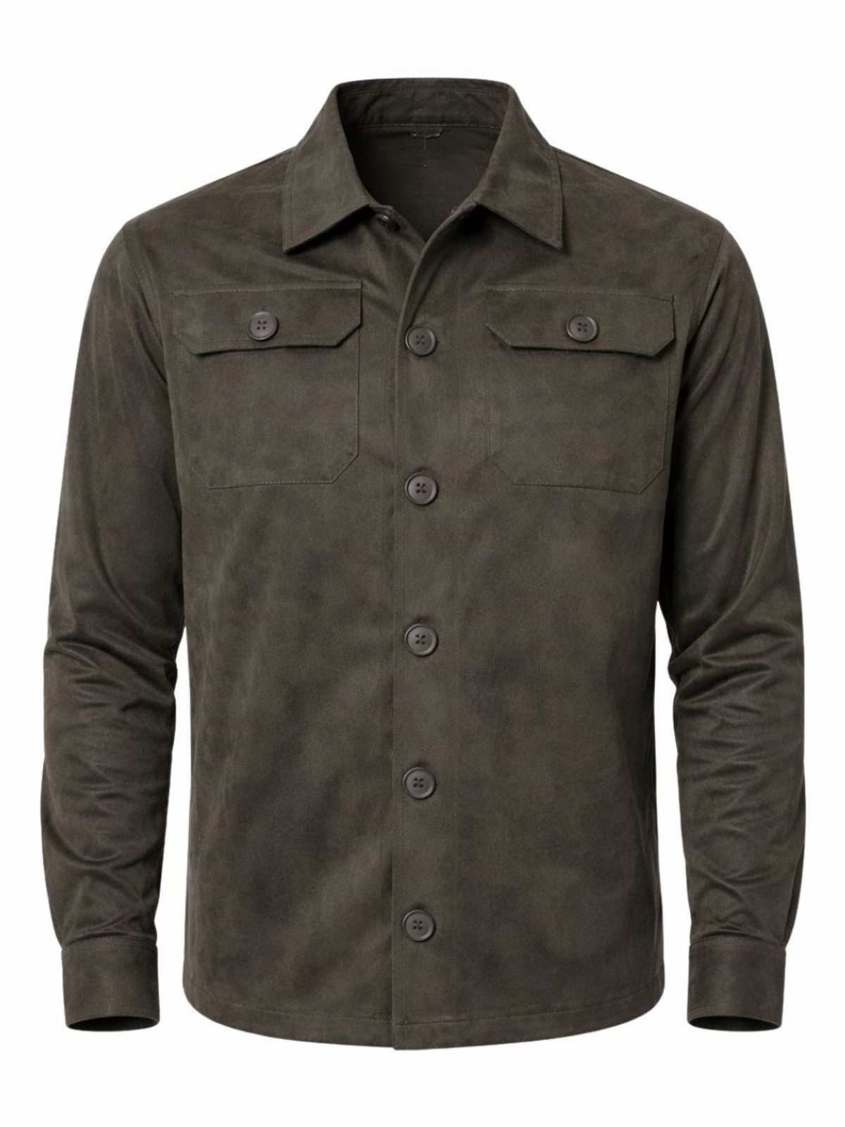 Camisa Masculina Suede Manga Longa Crocker - 49615
