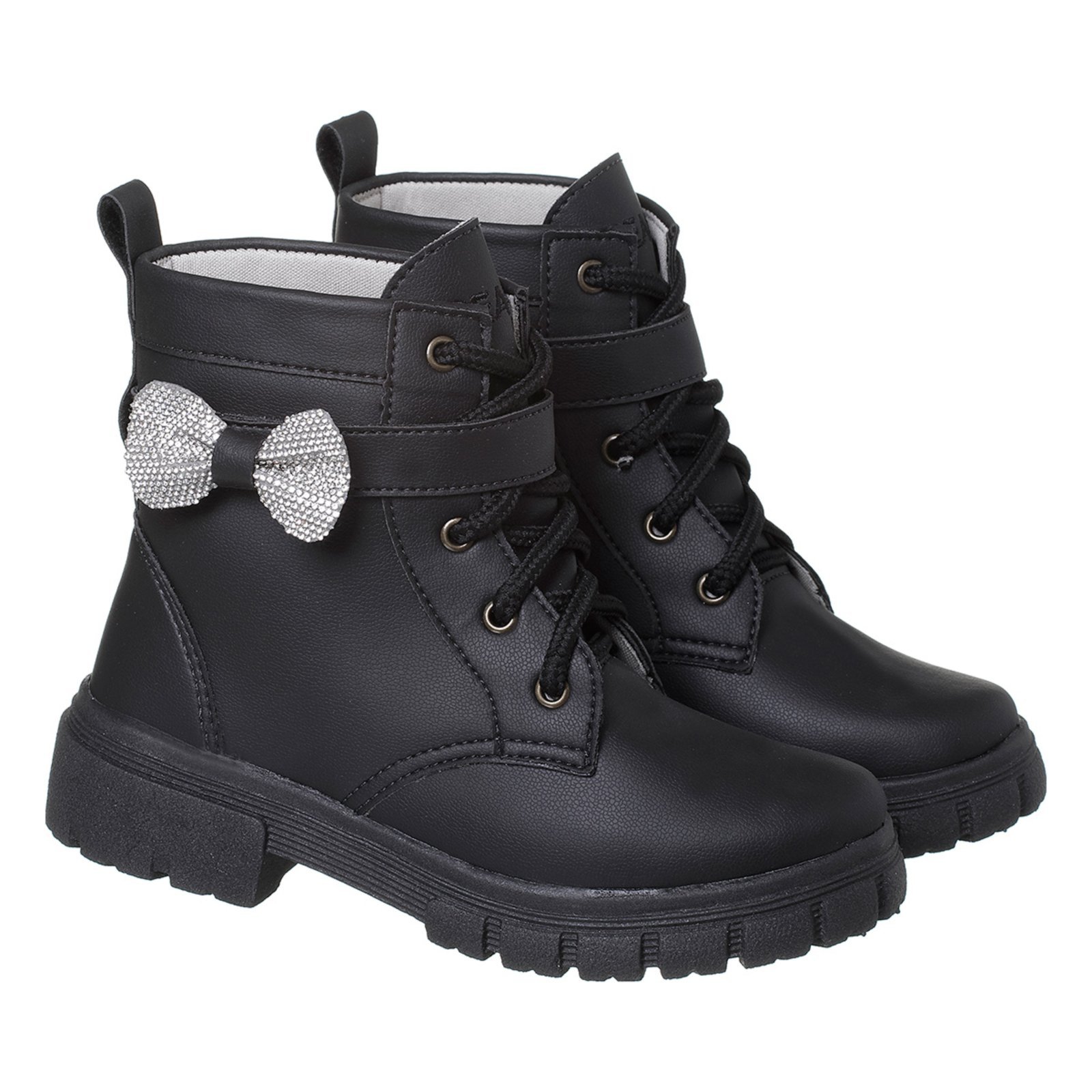 Infantil – Coturno 3 em 1 Beakid Bota Menina Preto