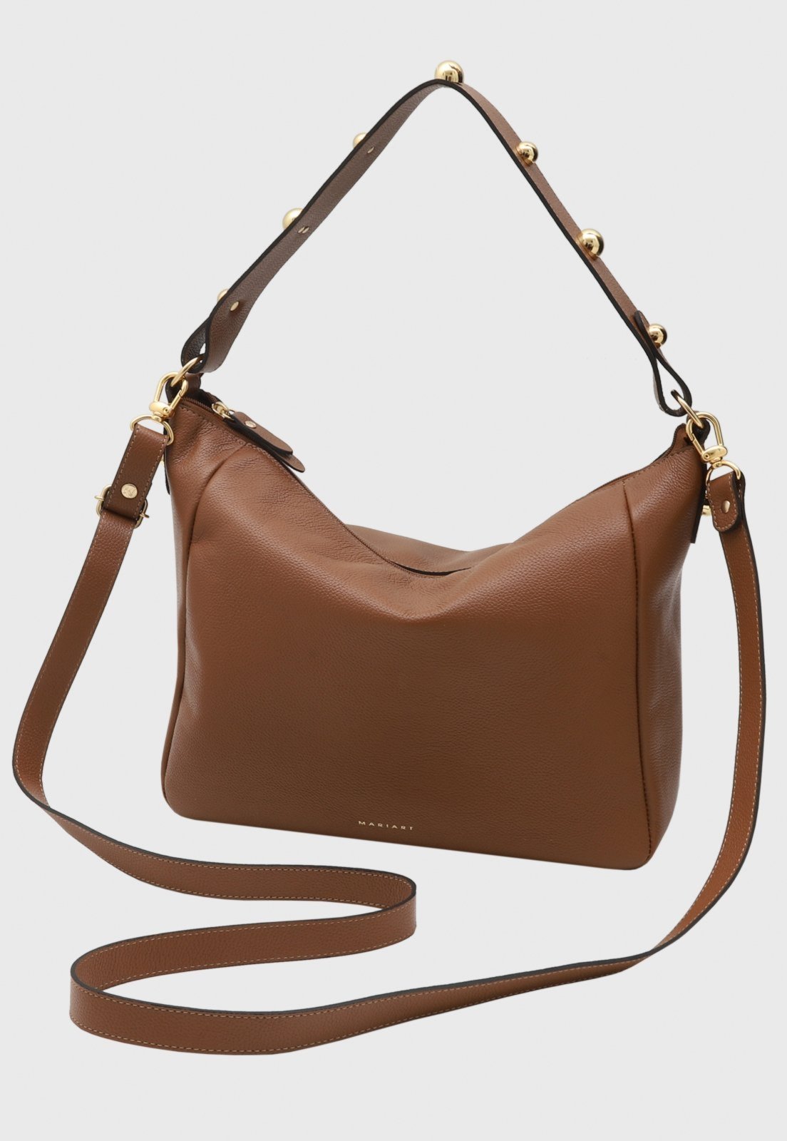 Bolsa Transversal Couro Mariart Jabuticaba Camel