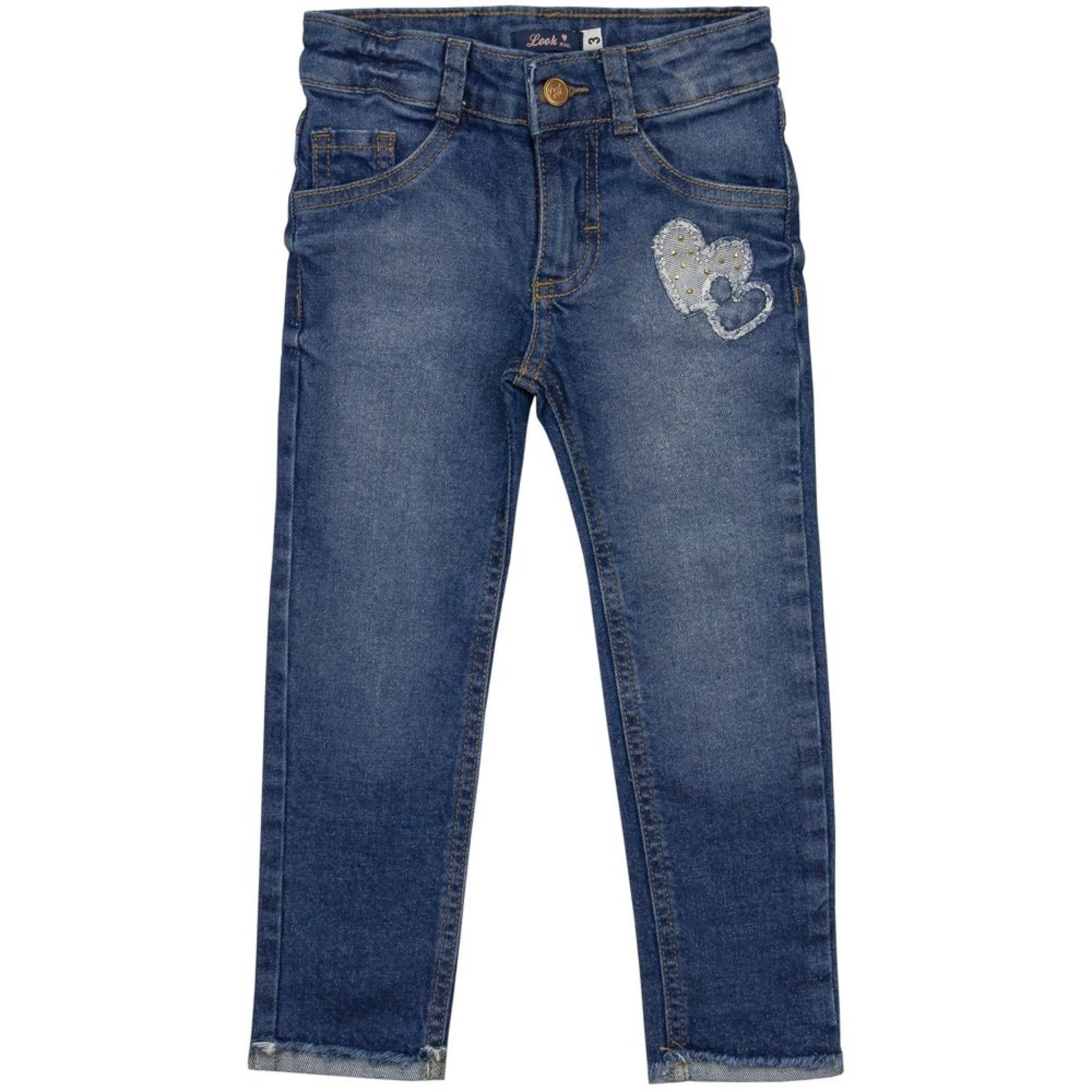 Infantil - Calça Look Jeans Super Skinny Jeans Escolar