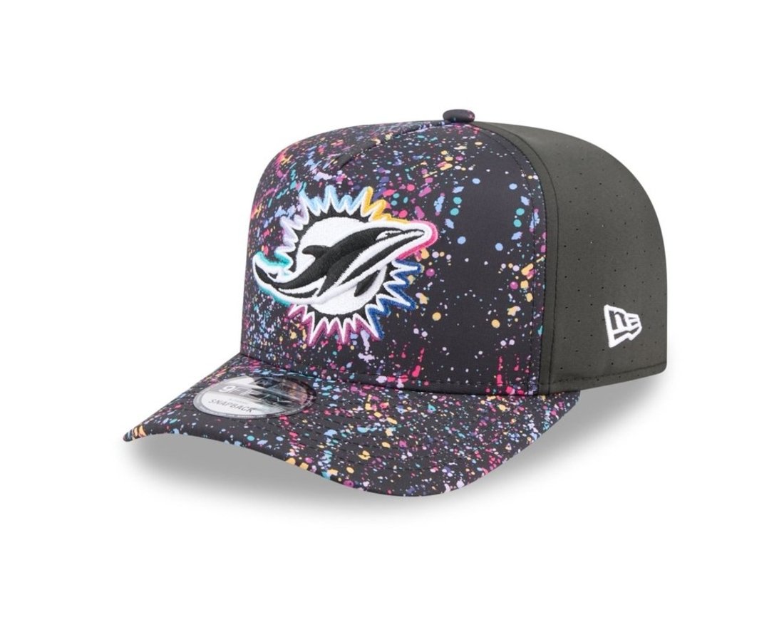 Bone New Era 9FIFTY A-Frame Miami Dolphins NFL Preto