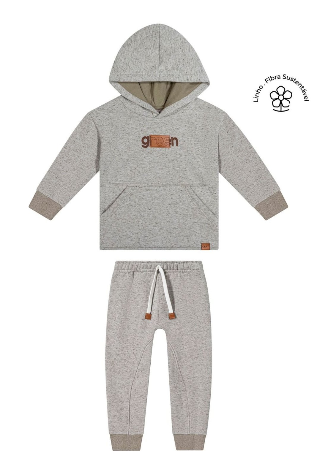 Infantil - Conjunto Menino Moletom Linho Colorittá Verde