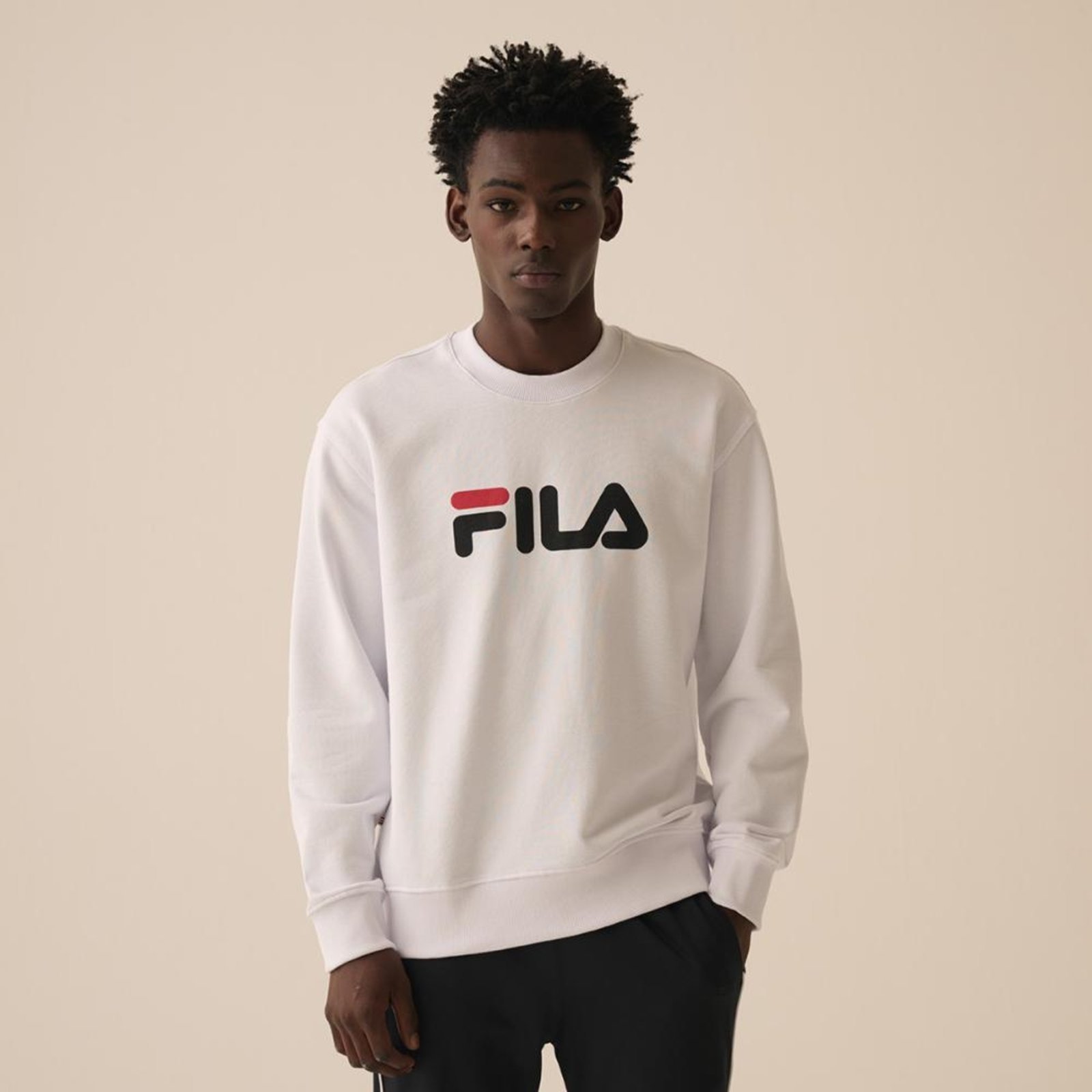 Vista 2 Casaco Fila Comfort Letter III Masculino incolor Fila incolor
