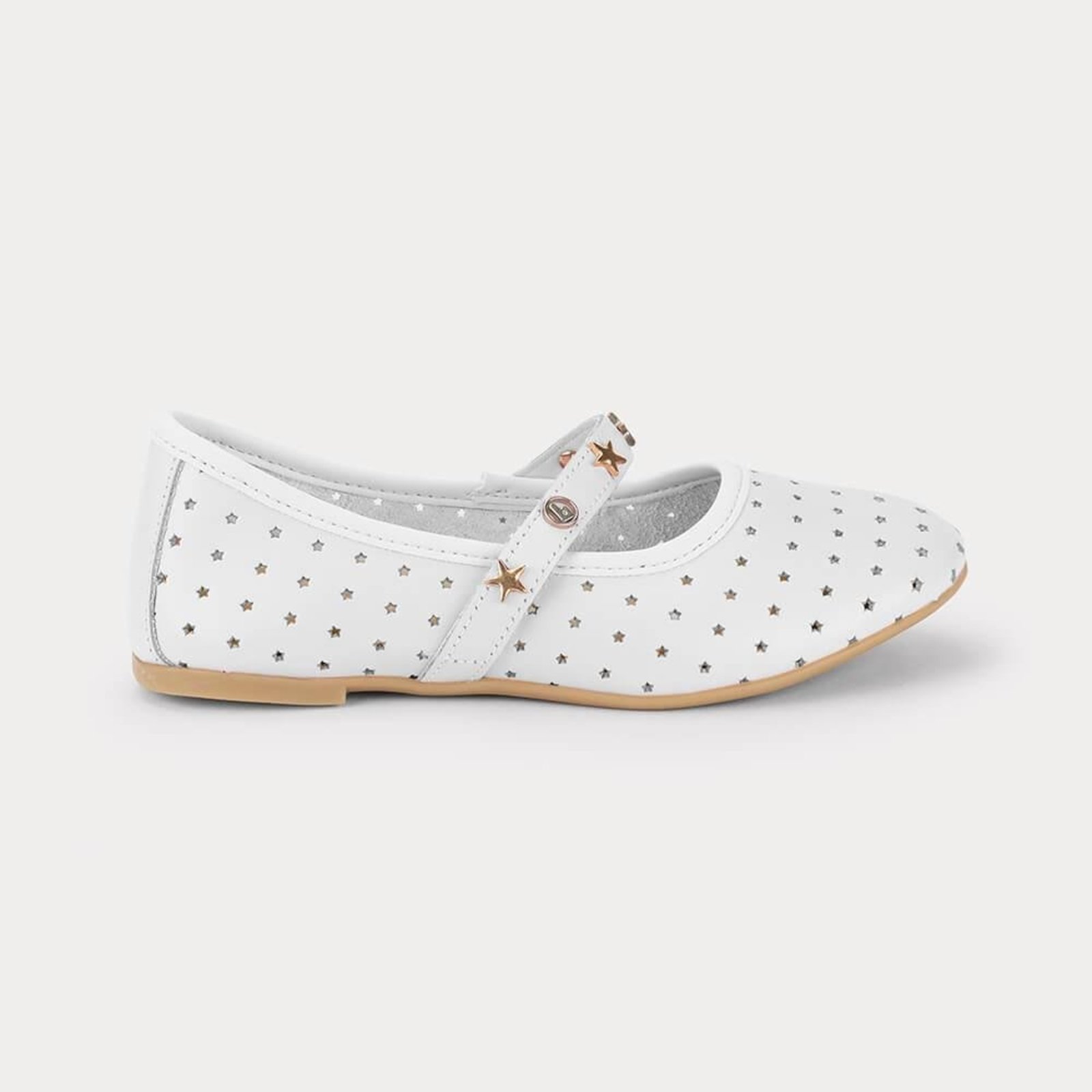 Infantil - Sapatilha Bibi Ballerina Basic Branca Estrelada 1238095 20