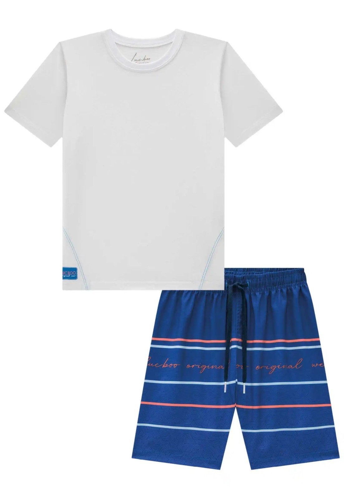 Vista 2 Infantil - Conjunto Menino Camiseta Lucboo 10 Kukiê unico Kukiê unico