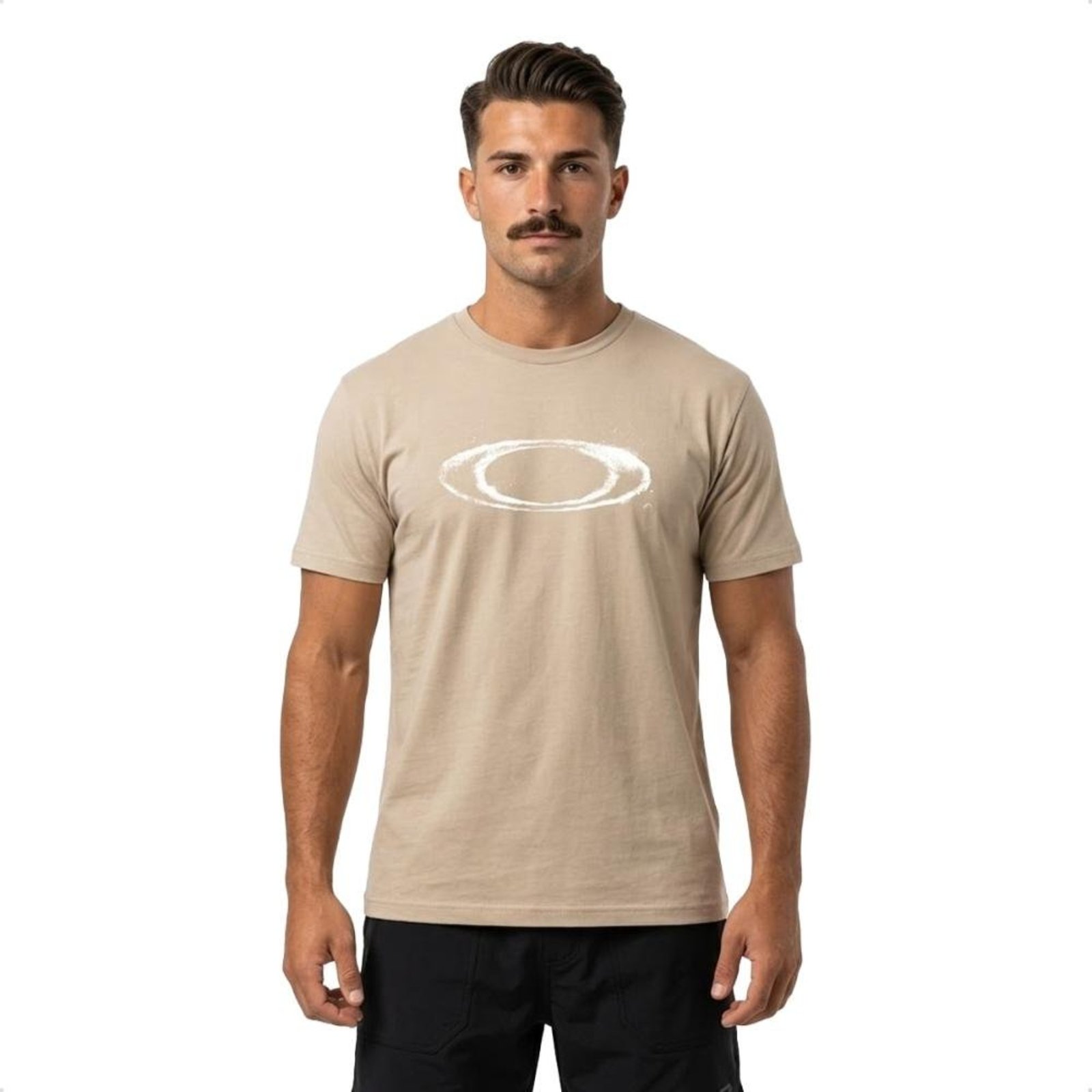 Camiseta Oakley Masculina Ellipse Dusty SS Tee Bege