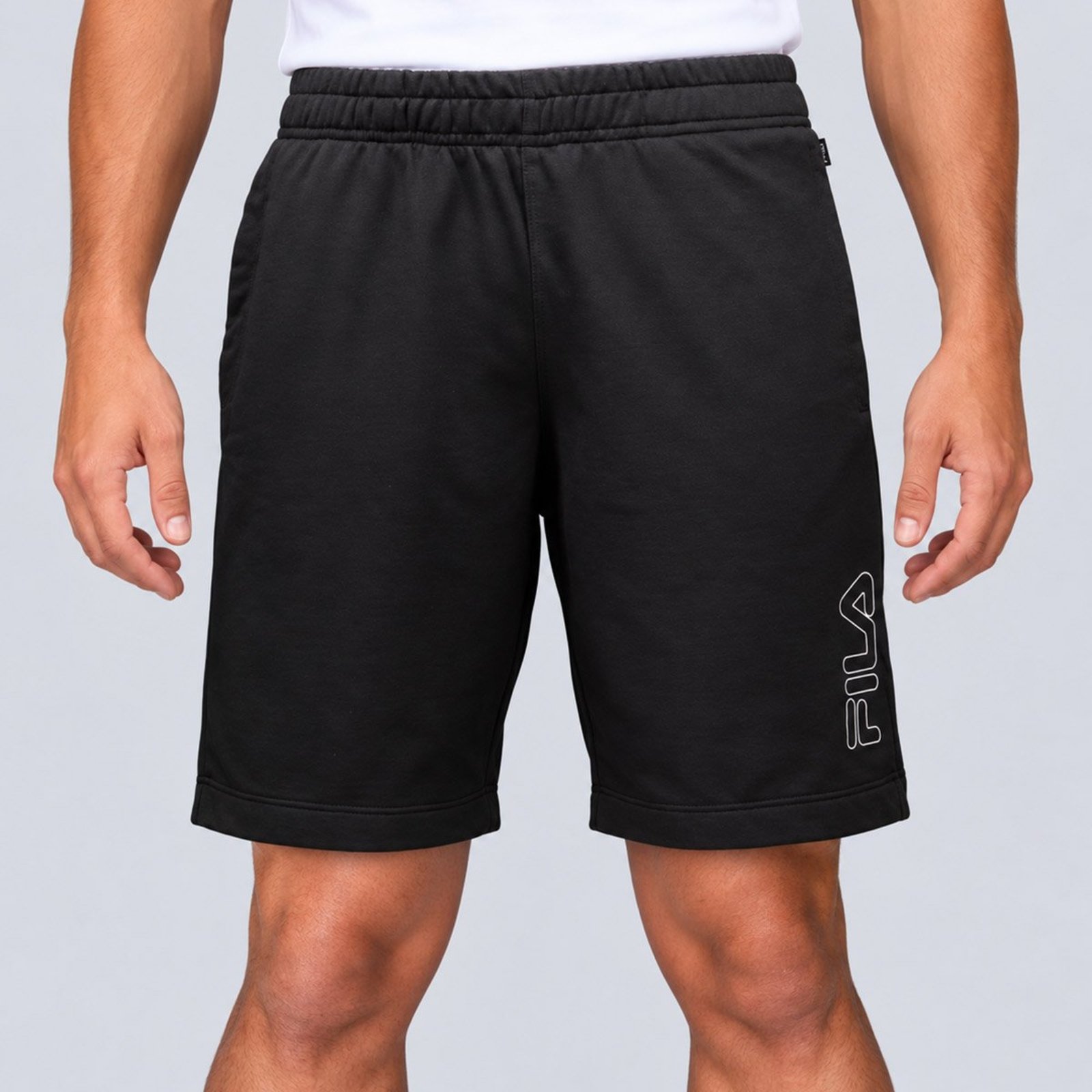 Bermuda Fila Outline Light Preta
