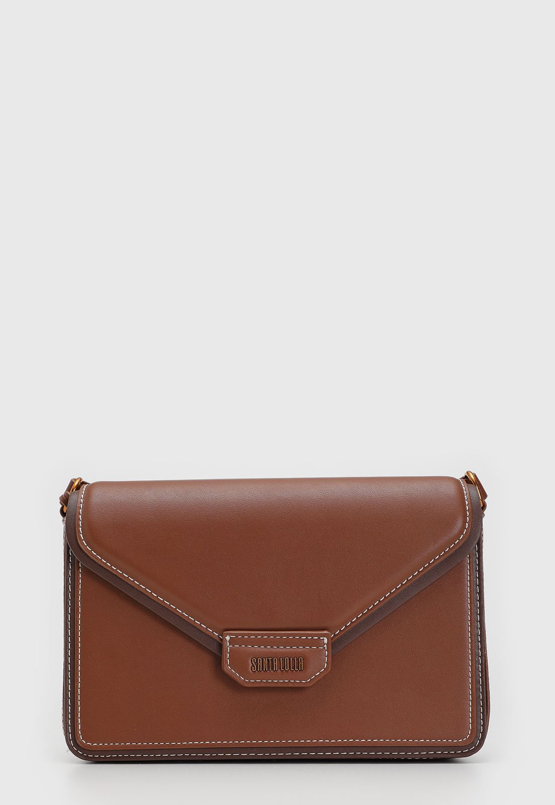 Bolsa Transversal Santa Lolla Alça Ajustável Marrom