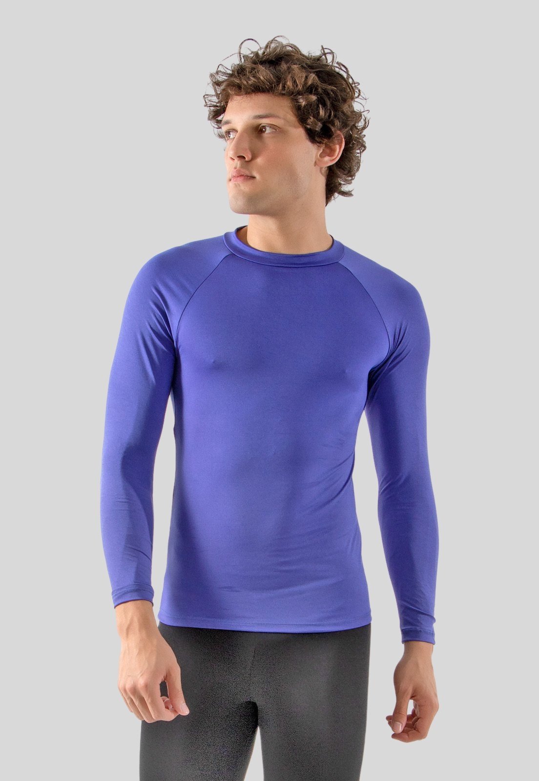 Vista 2 Camisa Térmica Segunda Pele Diluxo Blusa Masculina azul Diluxo azul