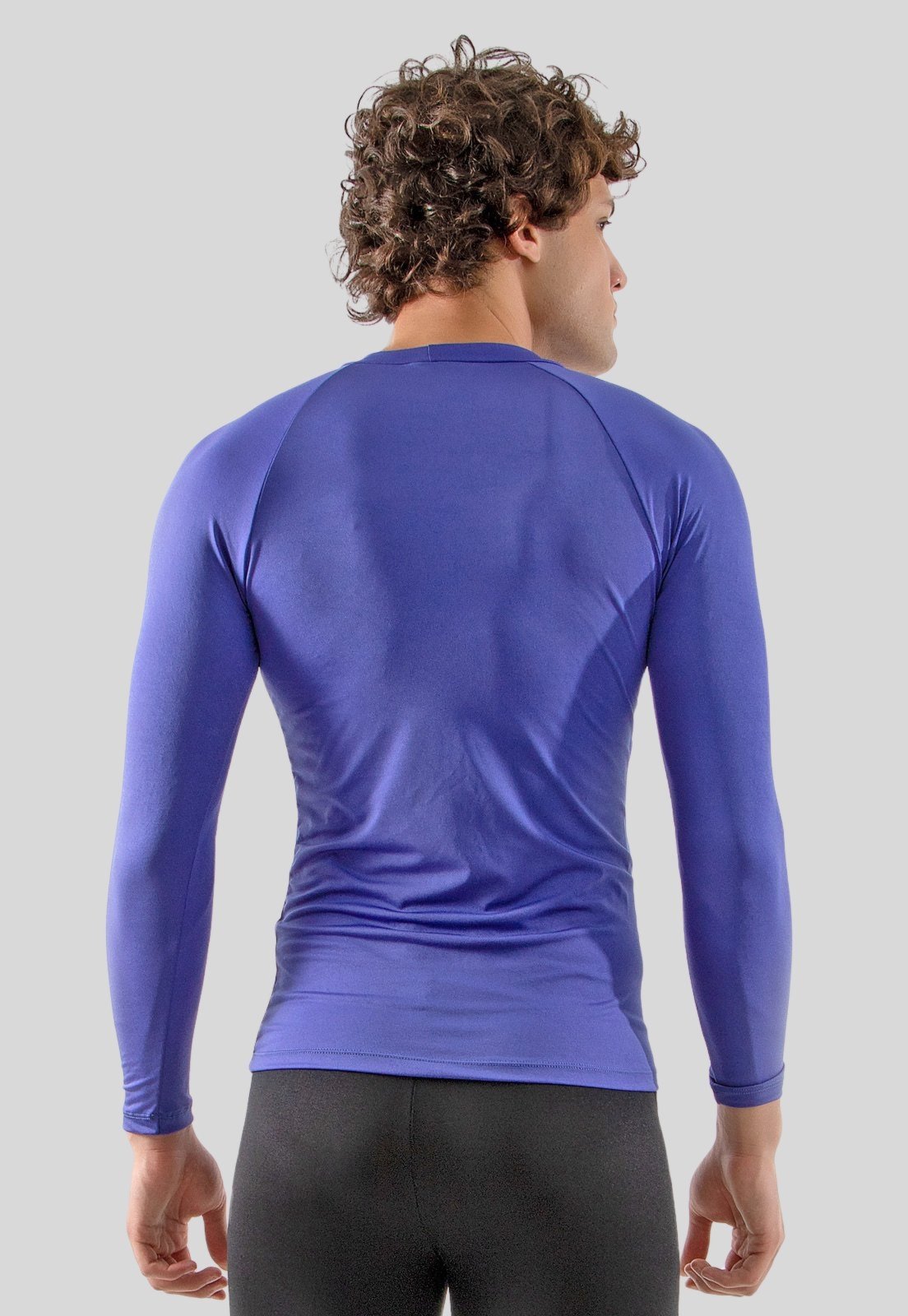 Vista 3 Camisa Térmica Segunda Pele Diluxo Blusa Masculina azul Diluxo azul