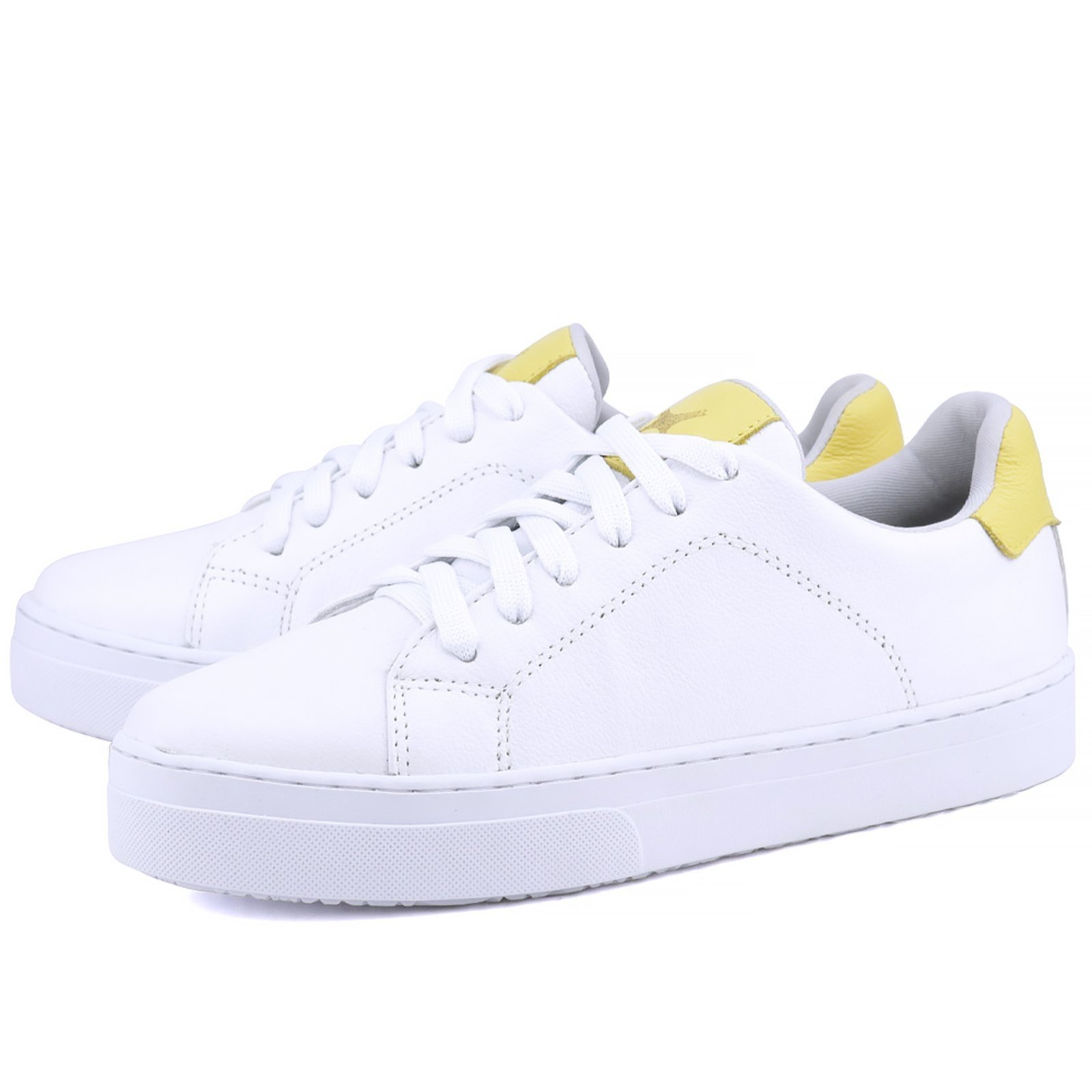 Vista 2 Tênis Casual Mr. Gutt Couro e bege/branco Mr. Gutt bege/branco