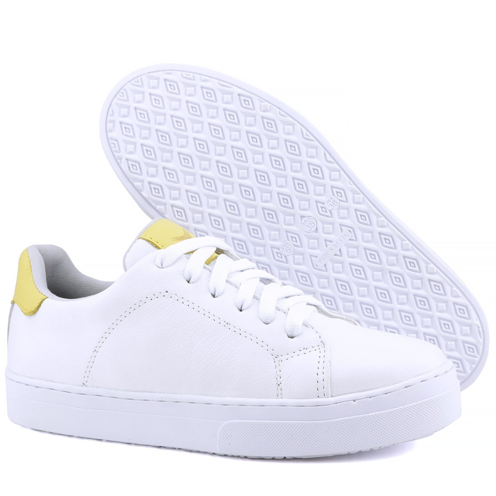 Vista 3 Tênis Casual Mr. Gutt Couro e bege/branco Mr. Gutt bege/branco
