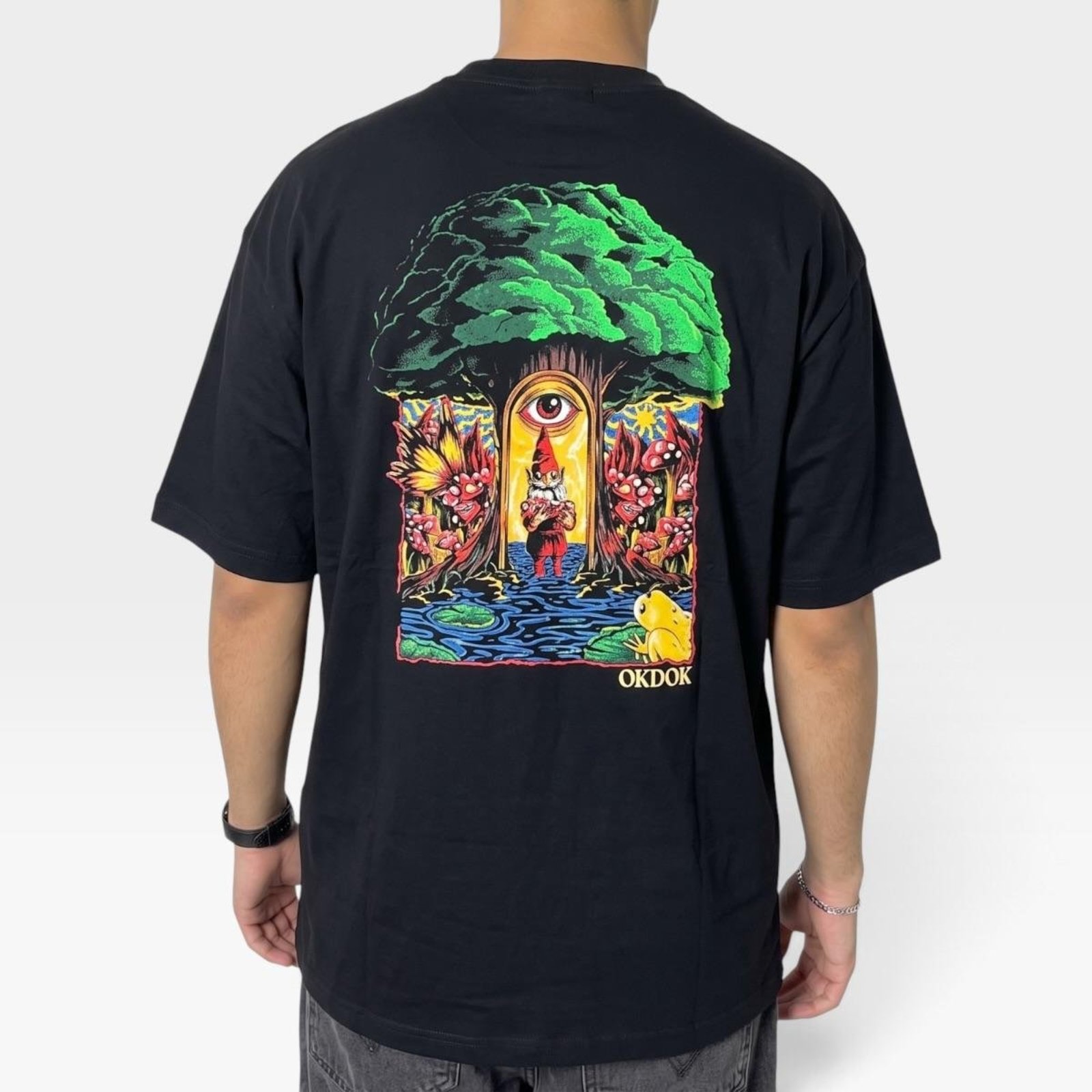 Camiseta Oversized Gateway Preto- Okdok - Preto