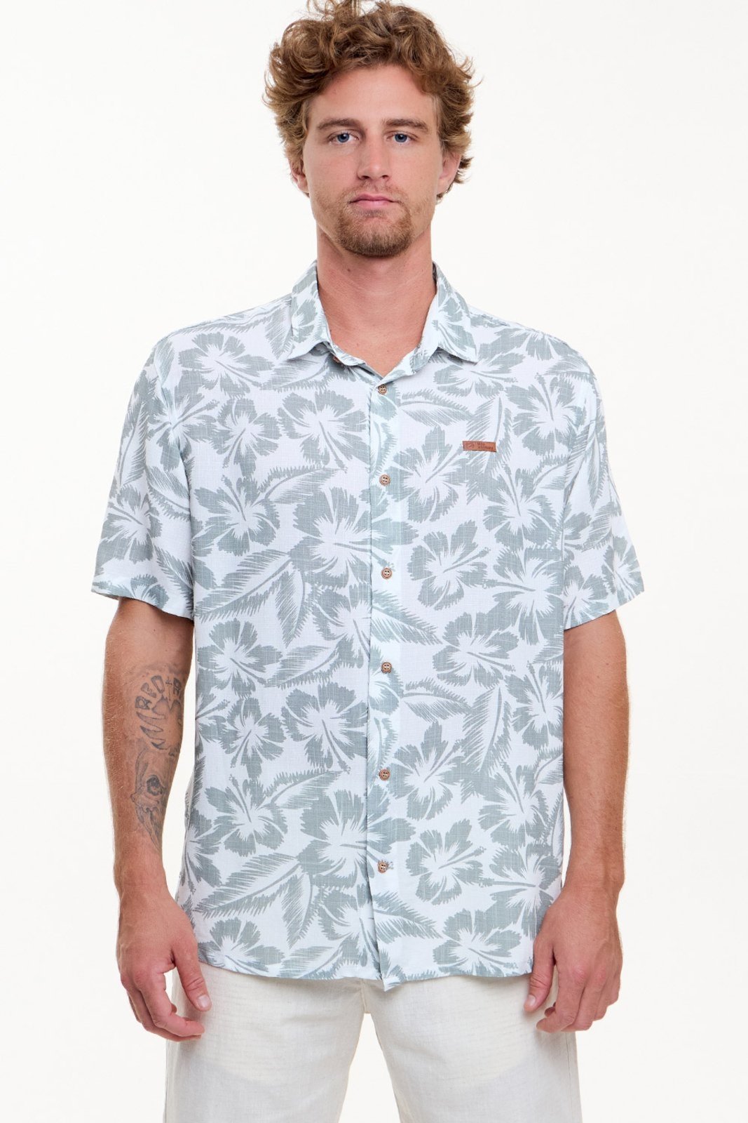 Camisa Vida Marinha Viscose Estampada