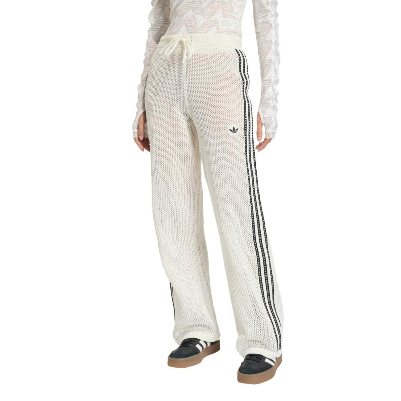 CALÇA ESPORTIVA CROCHÊ FIREBIRD adidas Originals Branco