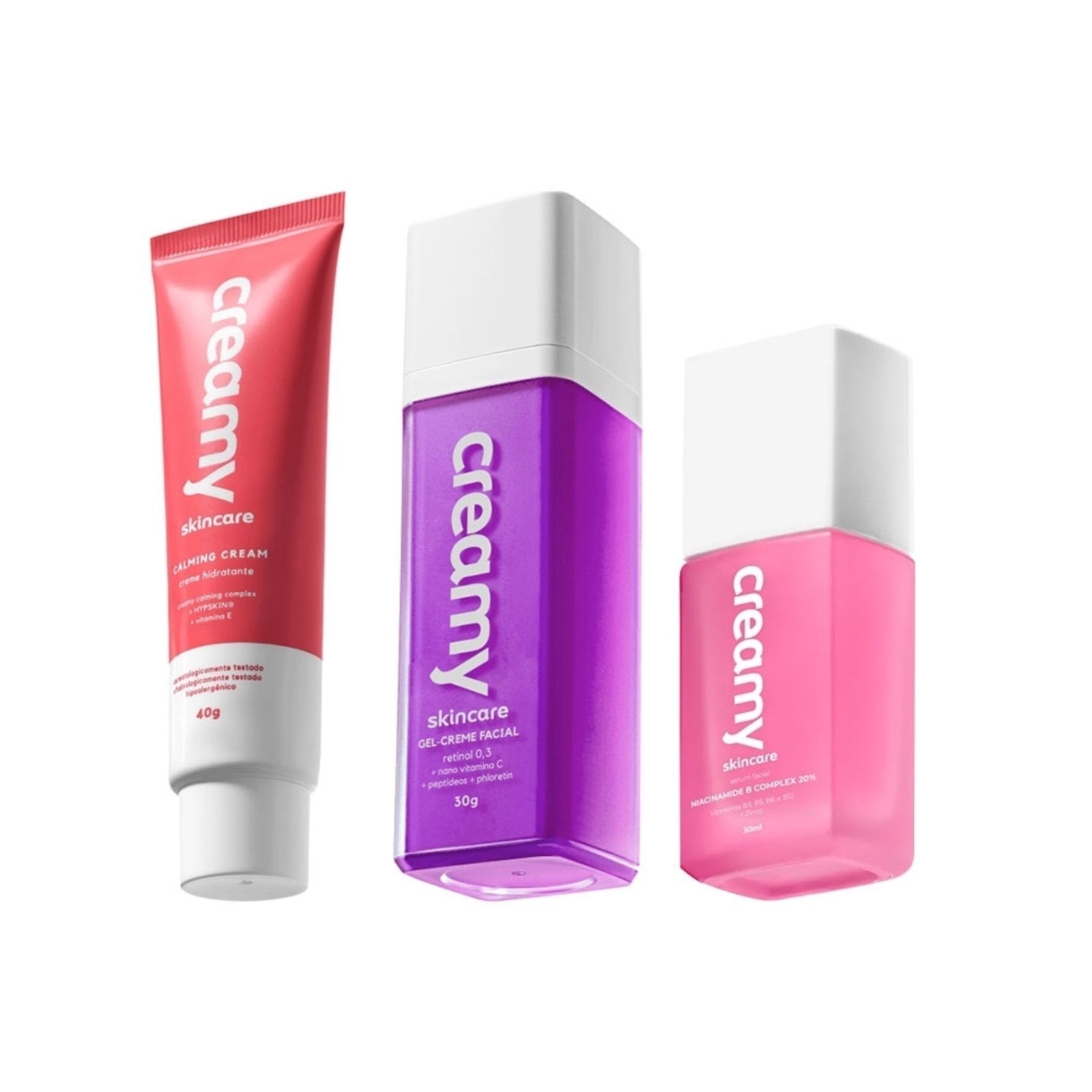 Vista 2 Kit Creamy Calming Retinol B Complex (3 produtos) multicolorido Creamy multicolorido