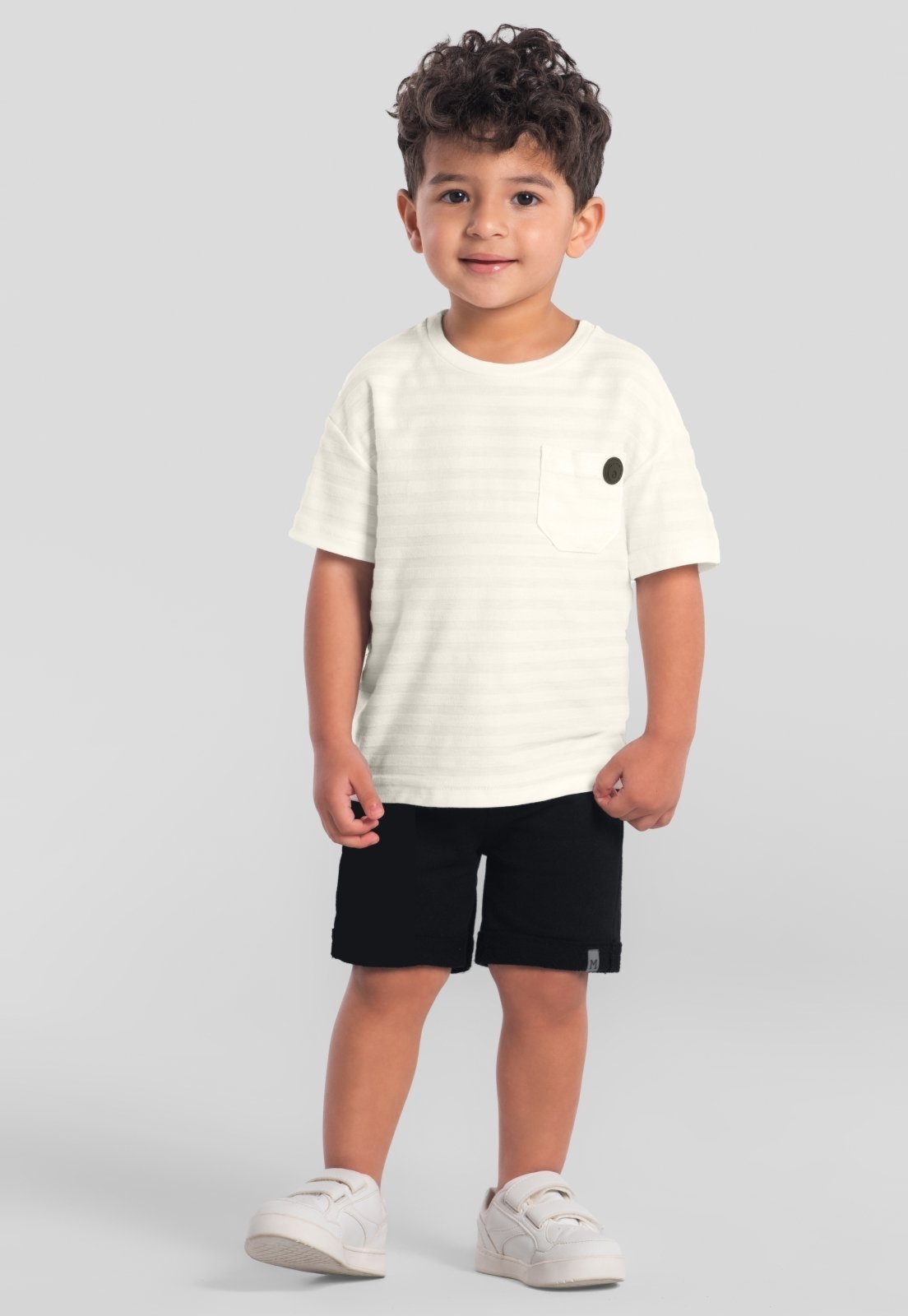Infantil - Conjunto menino Listrado Mundi