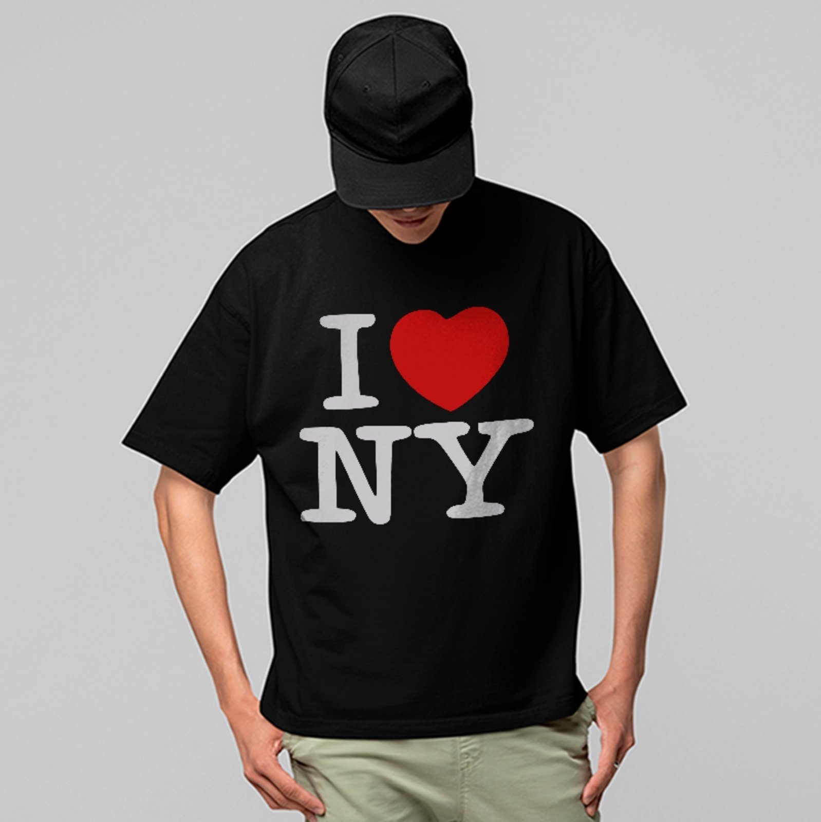 Camiseta Oversized I Love NY New York City Street Premium Unissex Preto